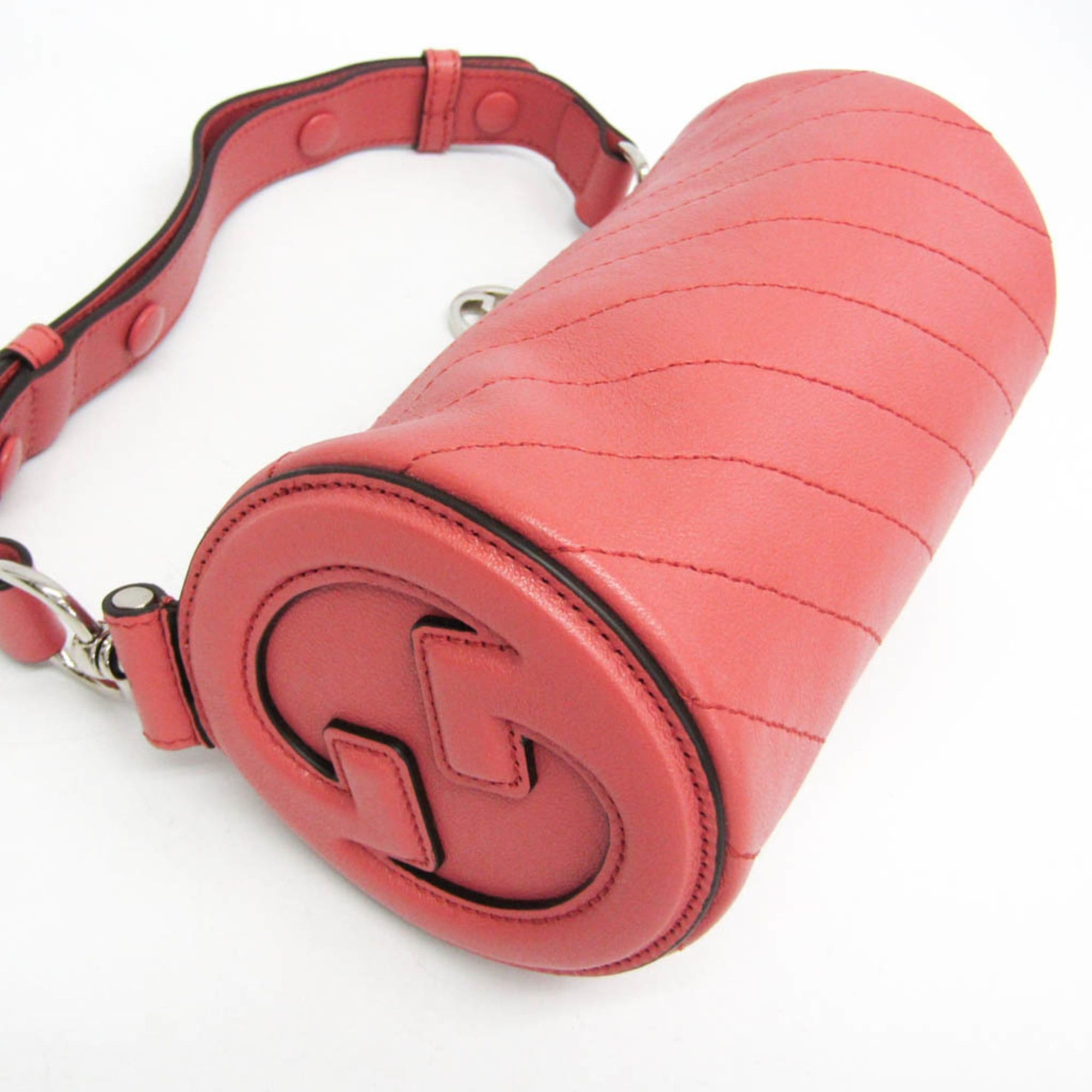 Gucci Gucci Blondie 760170 Women's Leather Handbag,Shoulder Bag Pink Size ONE SIZE - 5 Thumbnail