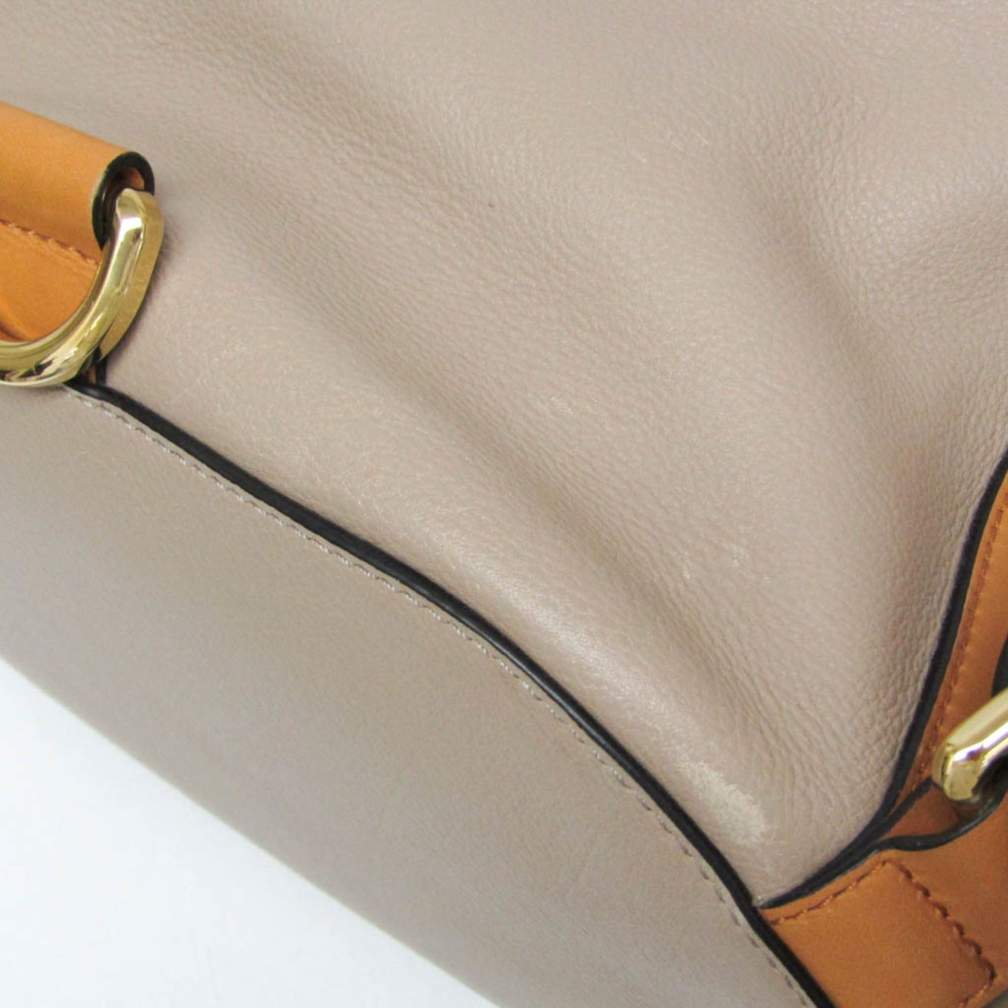 Loewe Loewe Midnight Women's Leather Backpack,Handbag Beige,Yellow Size ONE SIZE - 6 Thumbnail
