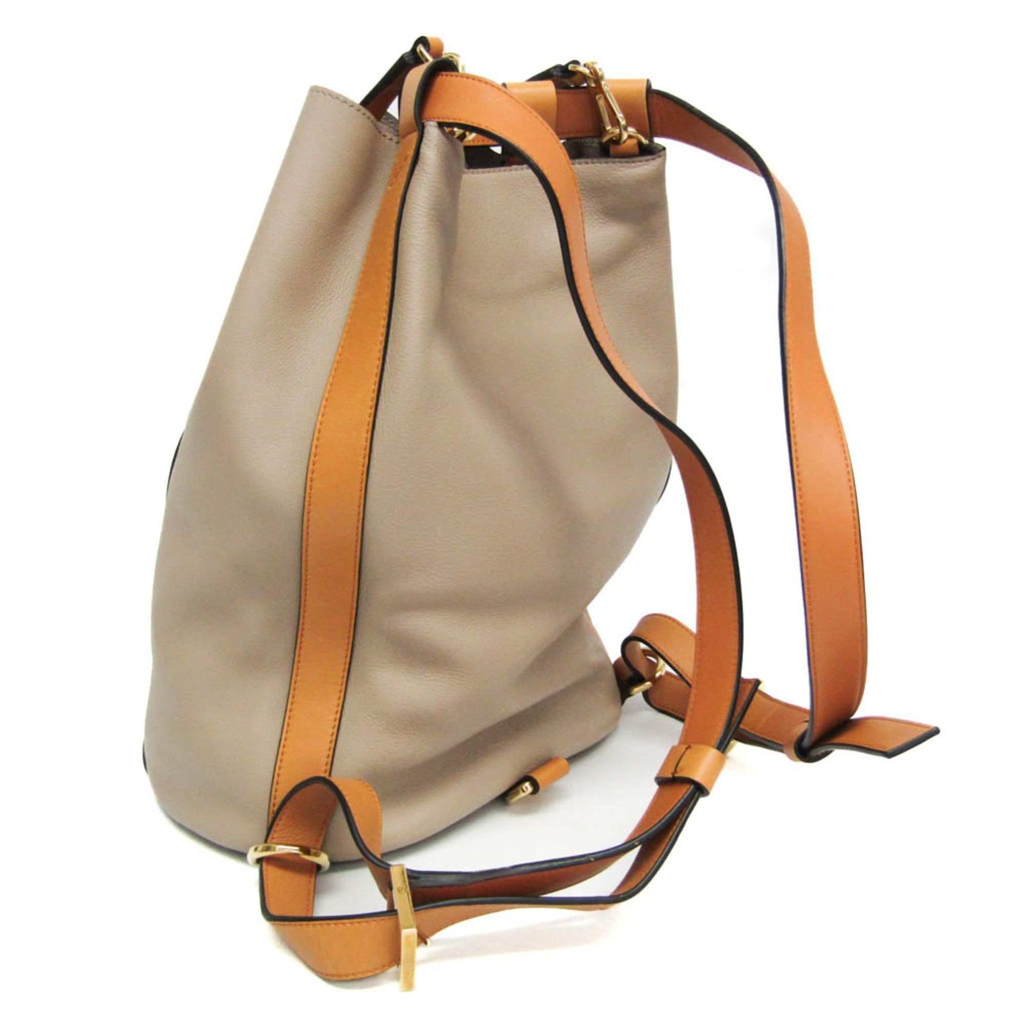 Loewe Loewe Midnight Women's Leather Backpack,Handbag Beige,Yellow Size ONE SIZE - 4 Thumbnail