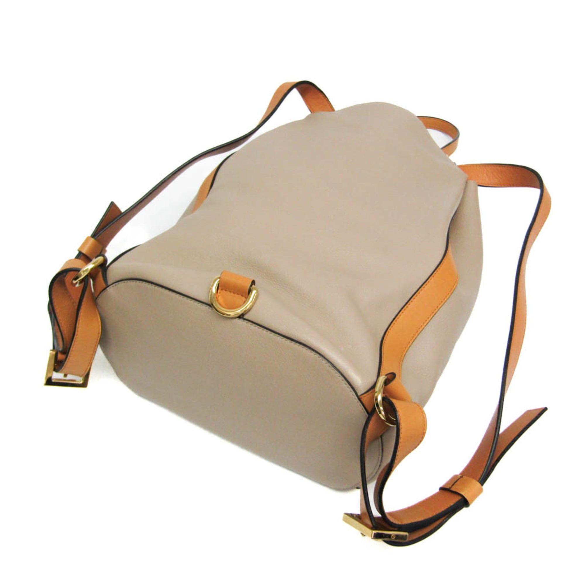 Loewe Loewe Midnight Women's Leather Backpack,Handbag Beige,Yellow Size ONE SIZE - 3 Thumbnail