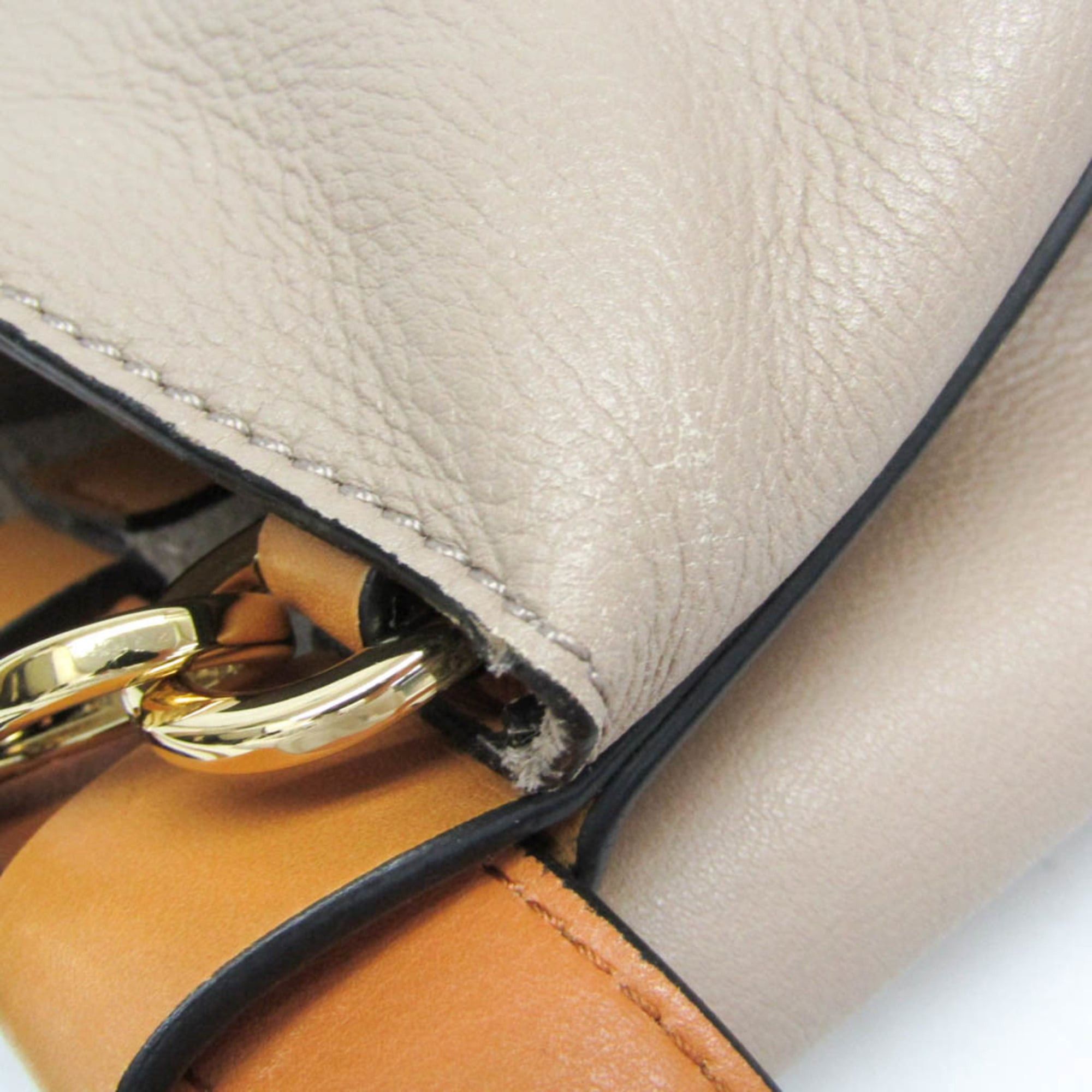 Loewe Loewe Midnight Women's Leather Backpack,Handbag Beige,Yellow Size ONE SIZE - 9 Thumbnail