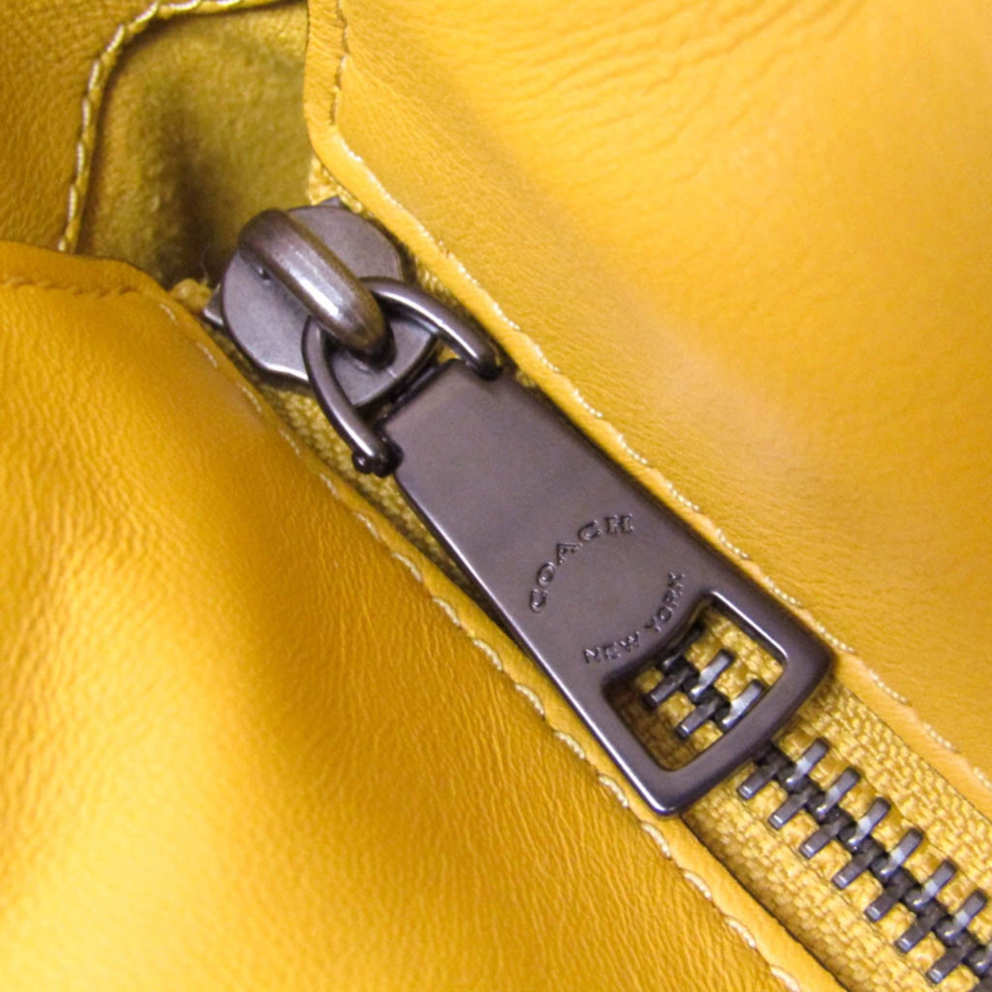 Coach Coach Pillow Tote CE722 Women's Leather Tote Bag Yellow Size ONE SIZE - 12 Thumbnail