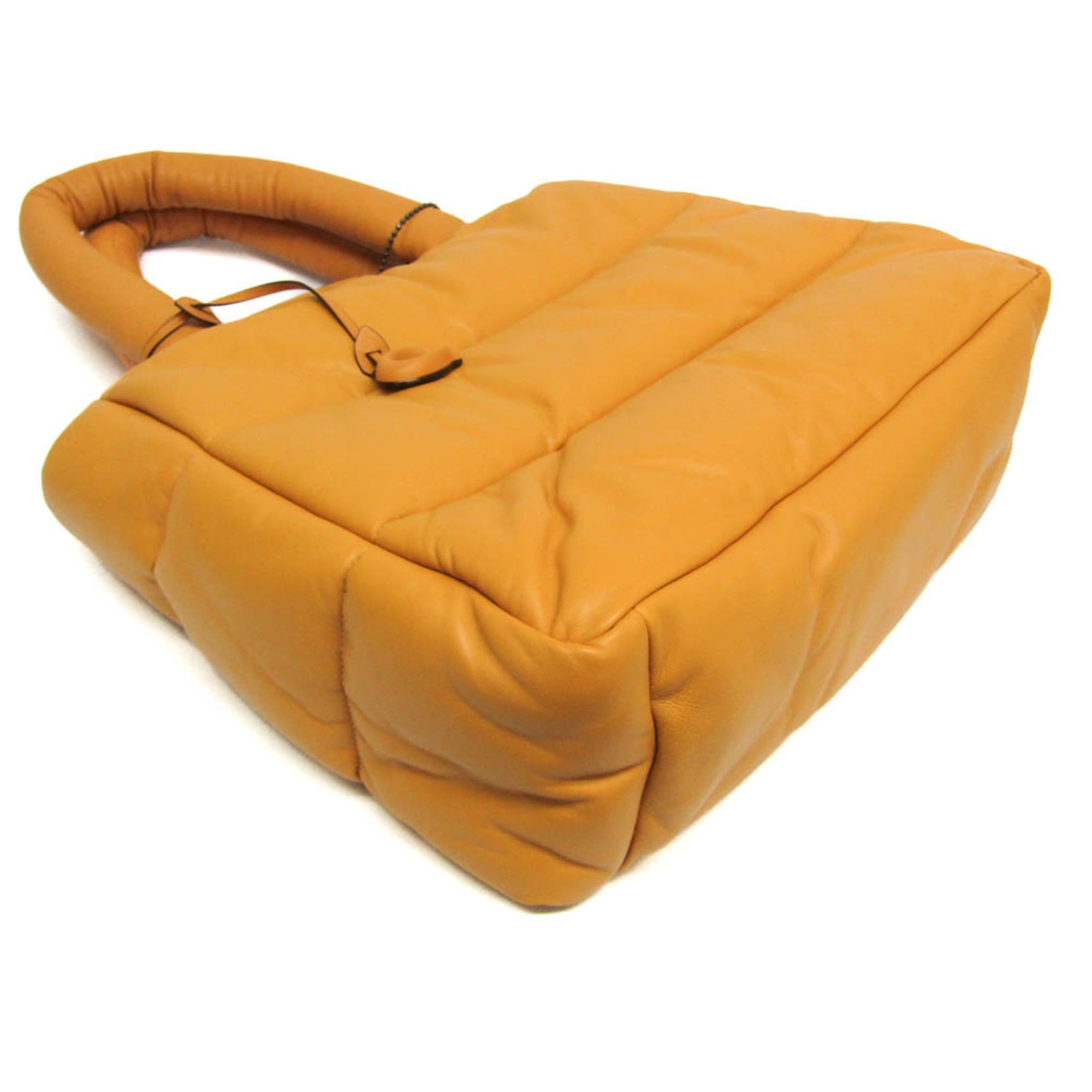 Coach Coach Pillow Tote CE722 Women's Leather Tote Bag Yellow Size ONE SIZE - 5 Thumbnail