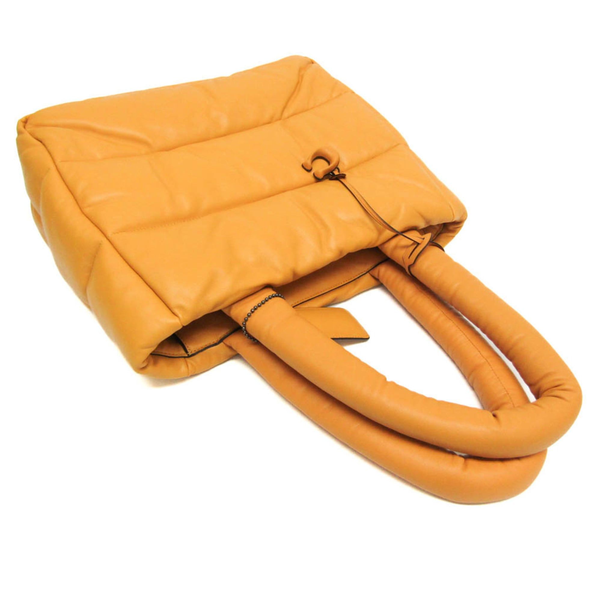 Coach Coach Pillow Tote CE722 Women's Leather Tote Bag Yellow Size ONE SIZE - 6 Thumbnail