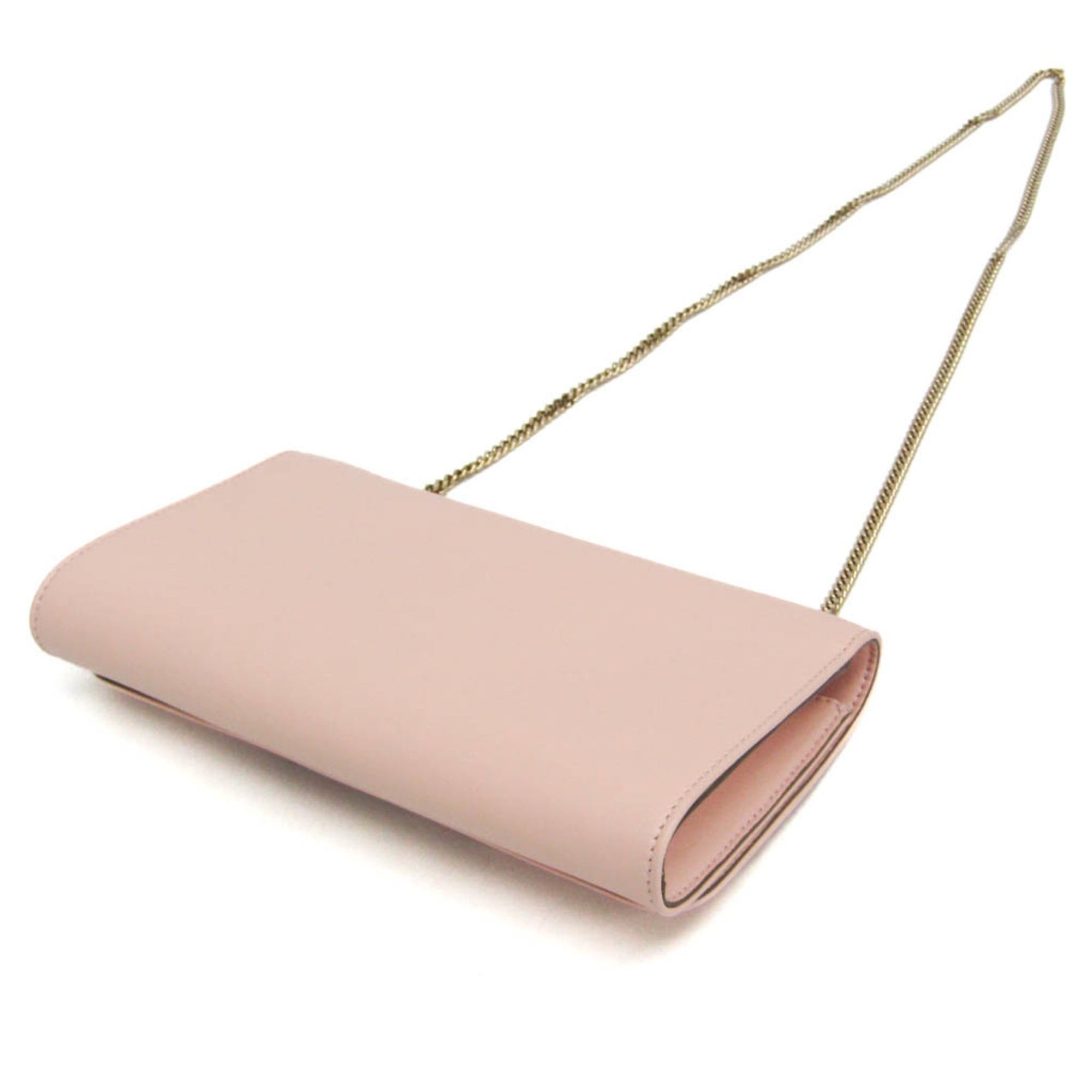 Chloe Chloé Ribbon Chain Shoulder Bag Women's Leather Shoulder Bag Light Beige,Light Pink Size ONE SIZE - 3 Thumbnail