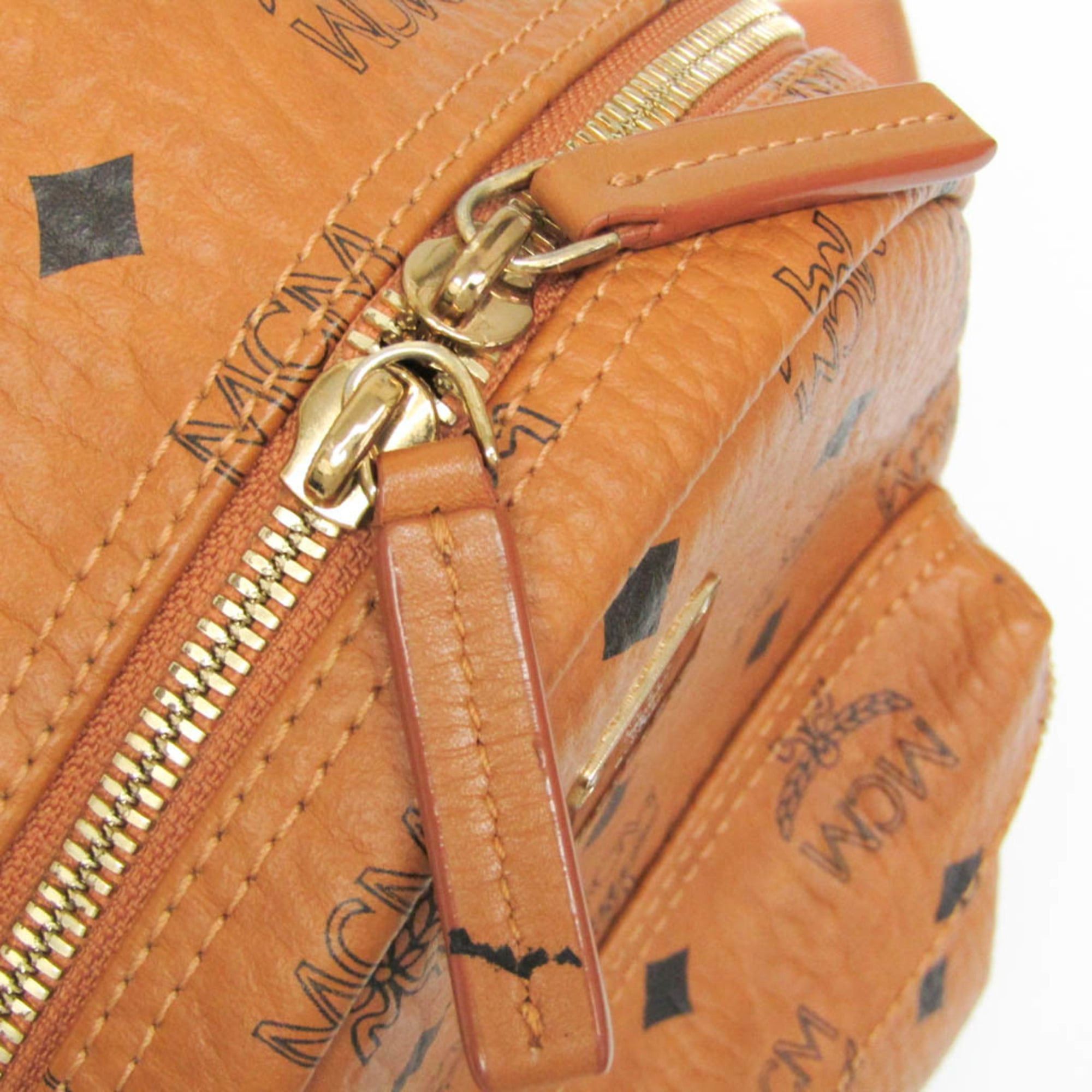 MCM MCM Visetos Mini MMK6SVE41C0001 Women's Coated Canvas Backpack Brown Size ONE SIZE - 10 Thumbnail