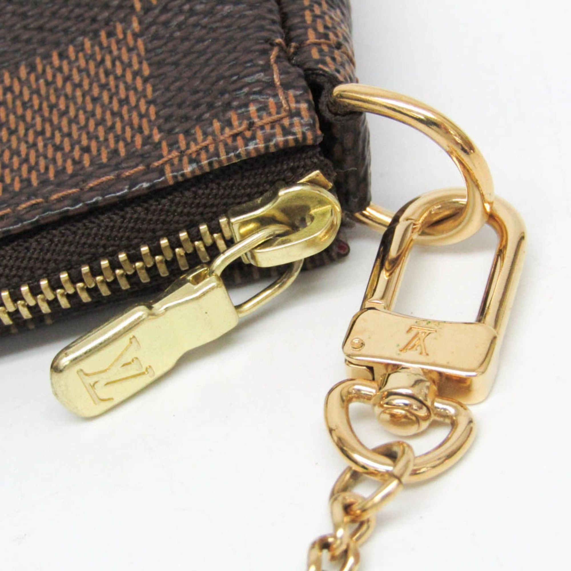 Louis Vuitton Louis Vuitton Damier Mini Pochette Accessoires T&B N58011 Women's Handbag Ebene Size ONE SIZE - 7 Thumbnail