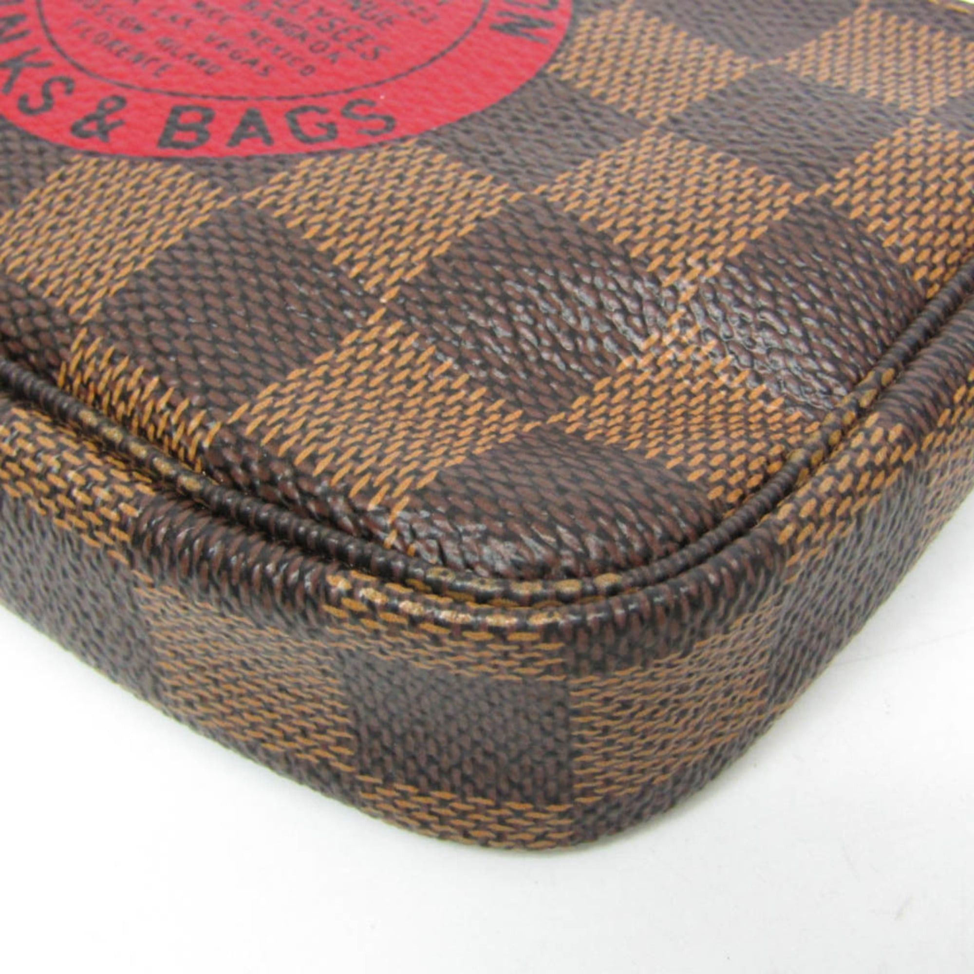 Louis Vuitton Louis Vuitton Damier Mini Pochette Accessoires T&B N58011 Women's Handbag Ebene Size ONE SIZE - 4 Thumbnail