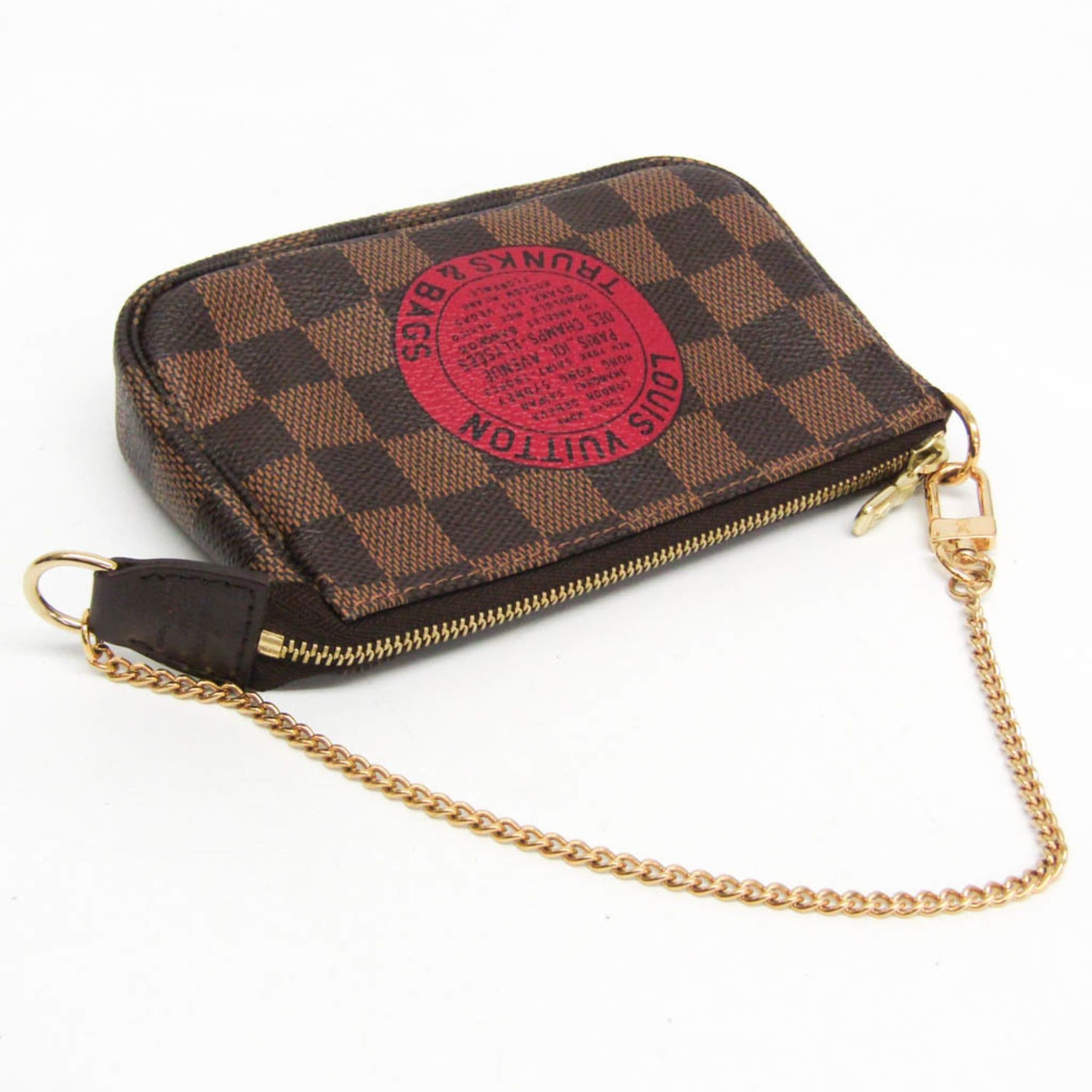 Louis Vuitton Louis Vuitton Damier Mini Pochette Accessoires T&B N58011 Women's Handbag Ebene Size ONE SIZE - 6 Thumbnail