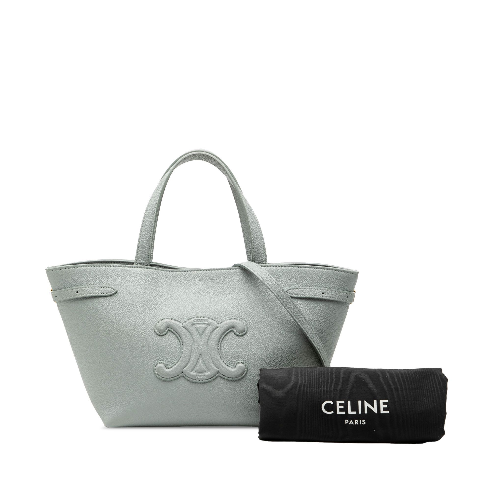 Celine Celine Mini Grained Calfskin Cuir Triomphe Cabas Anais Tote Size ONE SIZE - 8 Thumbnail