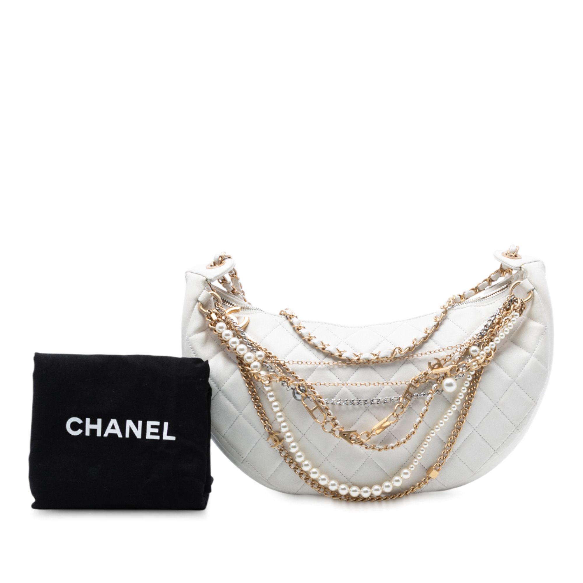 Chanel Chanel Quilted Lambskin All About Chains Hobo Size ONE SIZE - 8 Thumbnail