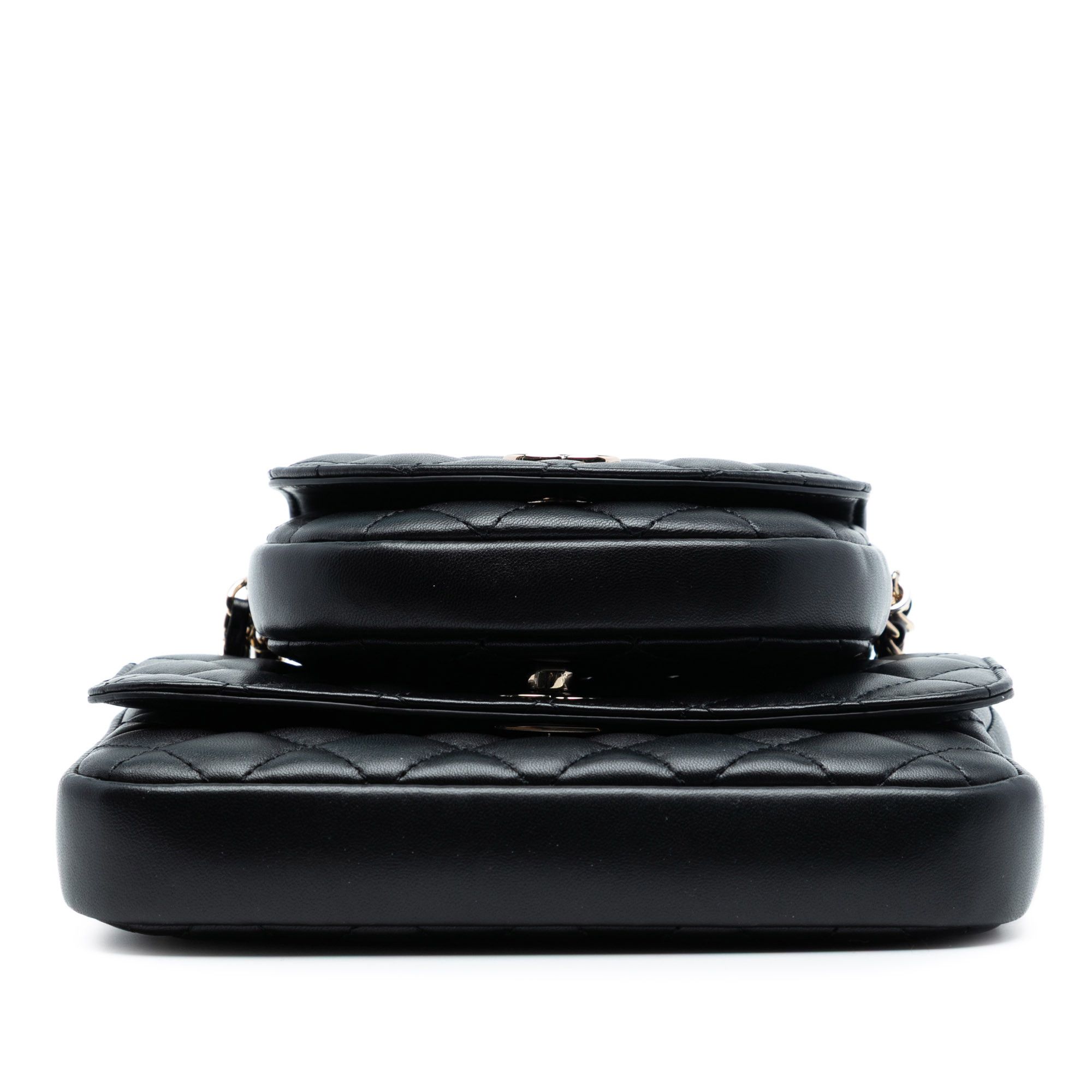 Chanel Chanel CC Quilted Lambskin Side Packs Flap Size ONE SIZE - 3 Thumbnail