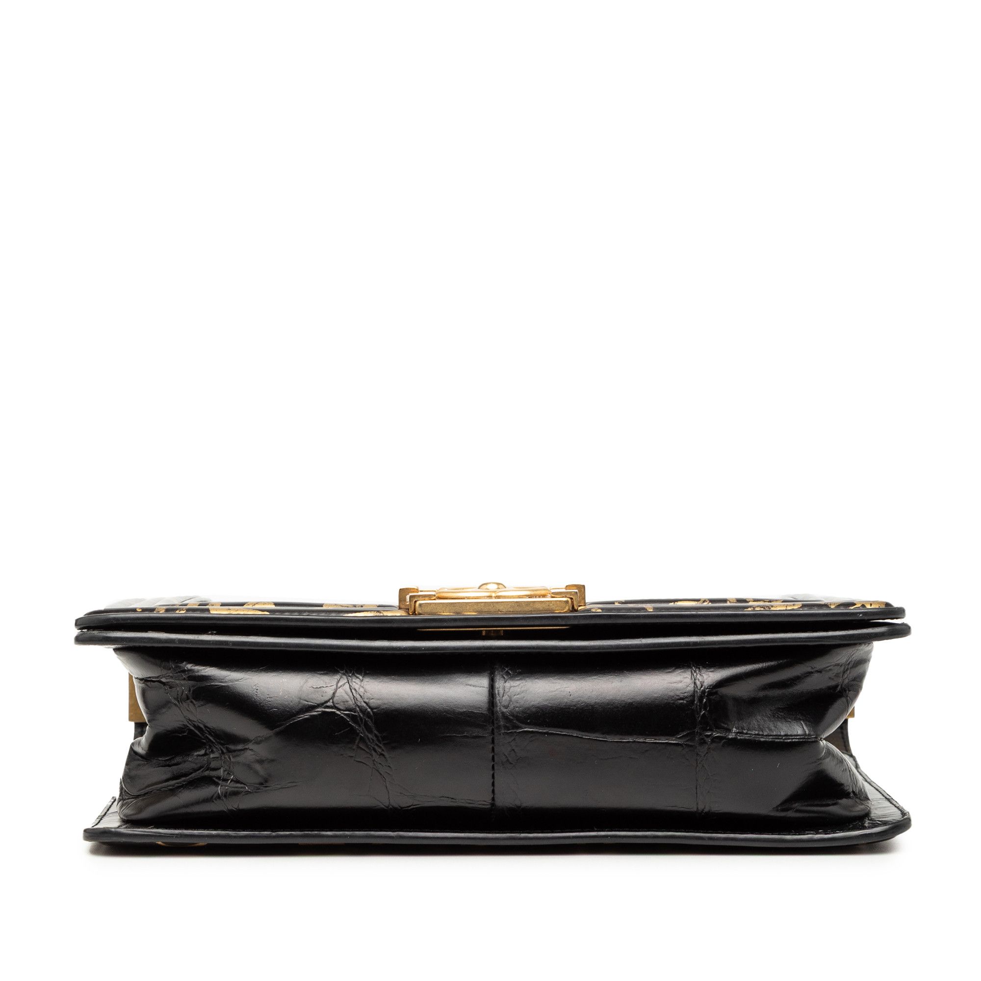Chanel Chanel Medium Croc Embossed Leather Graffiti Cocodile Boy Flap Size ONE SIZE - 3 Thumbnail