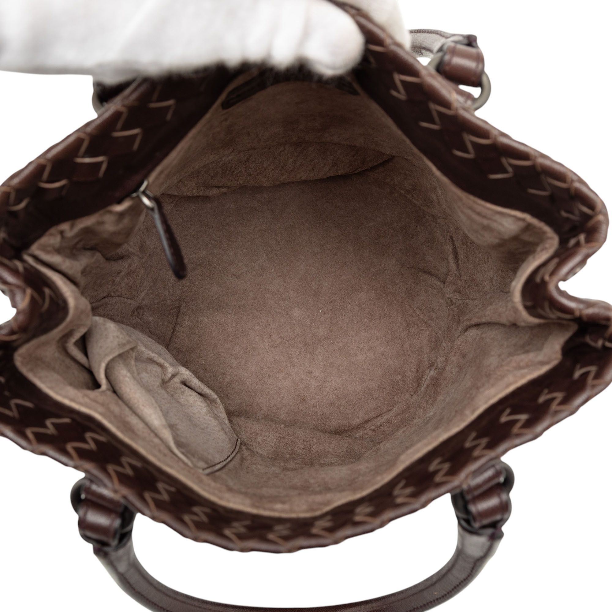 Bottega Veneta Bottega Veneta Bicolor Nappa Intrecciato Bucket Bag Size ONE SIZE - 4 Thumbnail