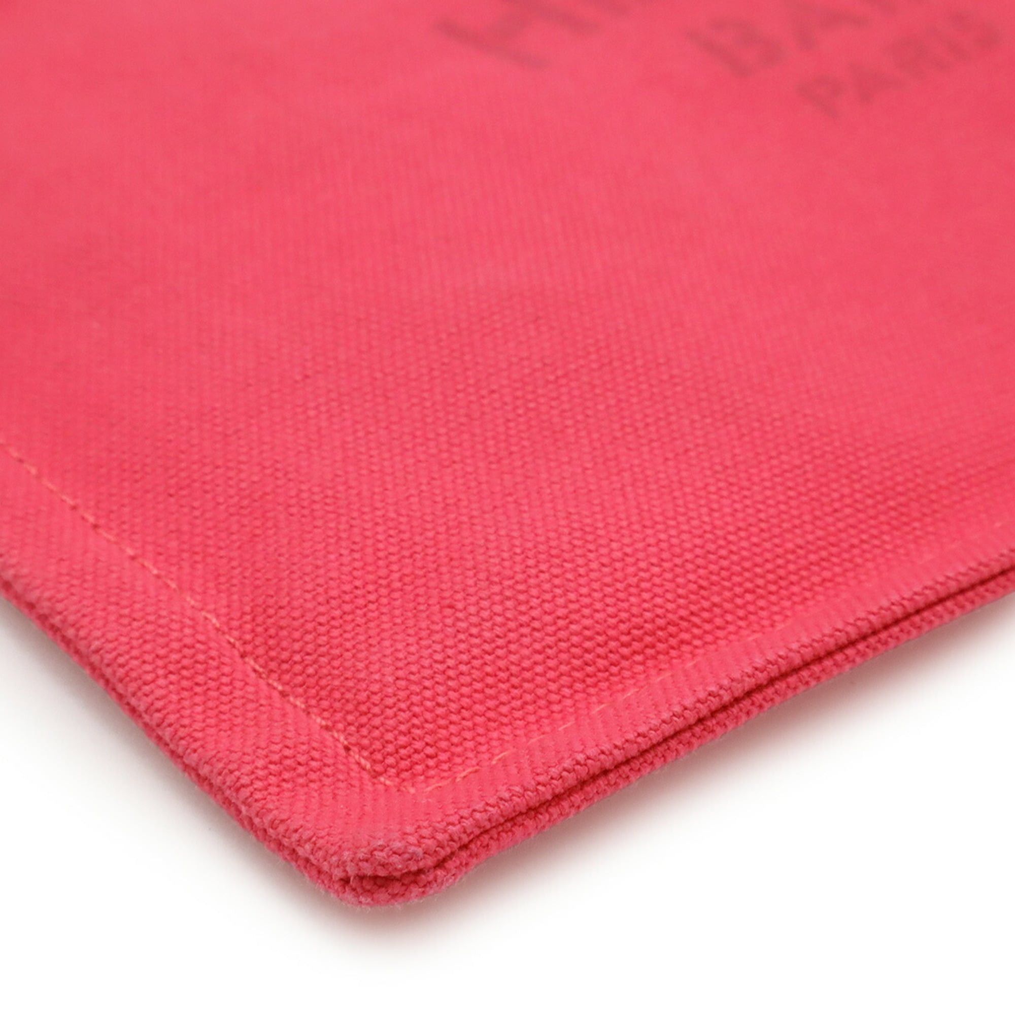 Hermes HERMES Yachting PM Flat Pouch in Canvas and Leather, Pink Size ONE SIZE - 4 Thumbnail