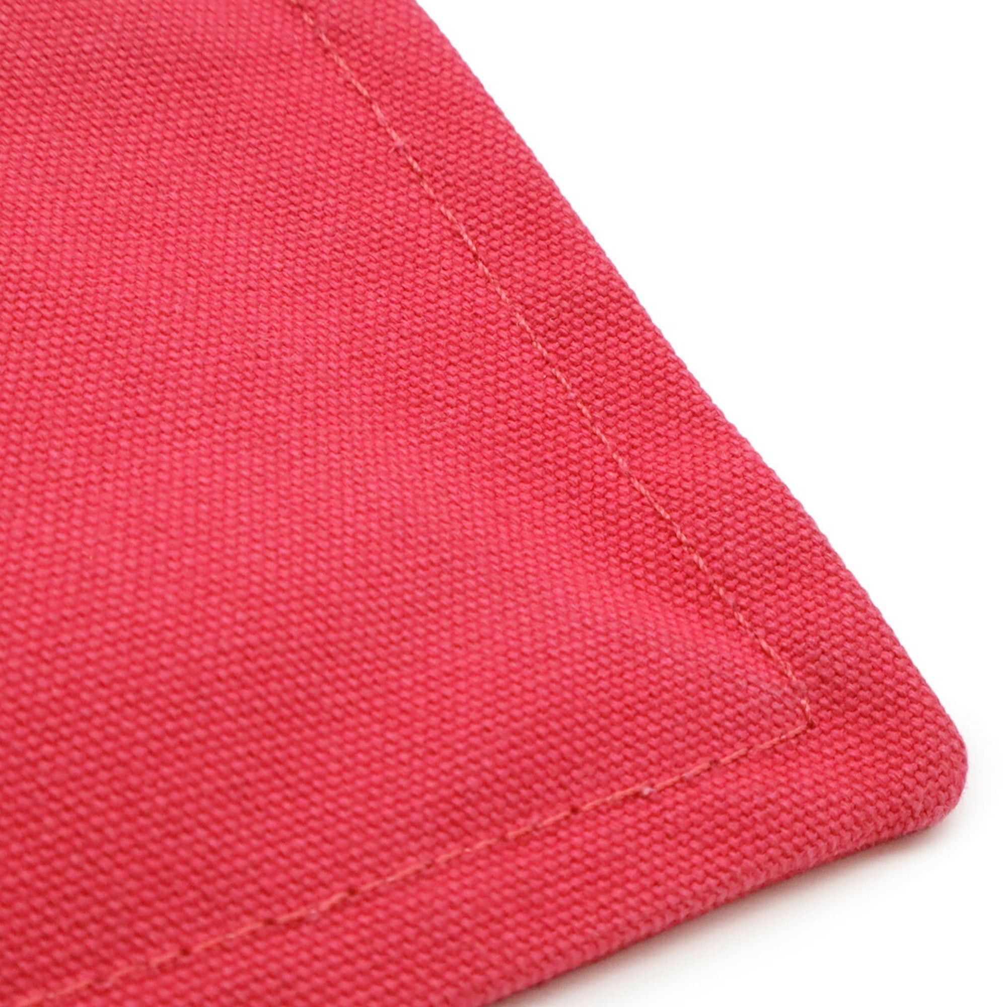 Hermes HERMES Yachting PM Flat Pouch in Canvas and Leather, Pink Size ONE SIZE - 7 Thumbnail