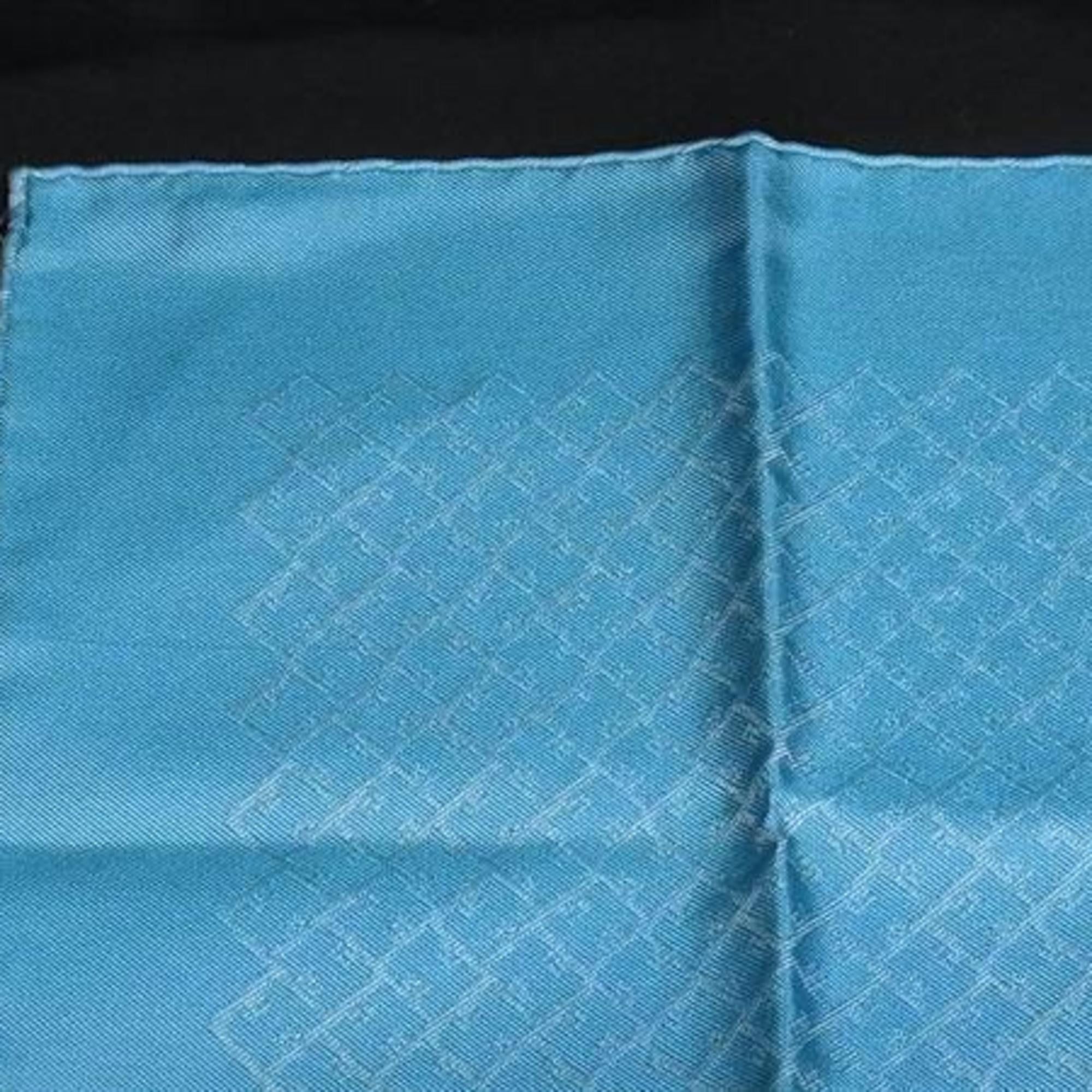 Hermes HERMES Handkerchief/Pocket Square 498993T07 Light Blue Silk Men's/Women's Size ONE SIZE - 3 Thumbnail
