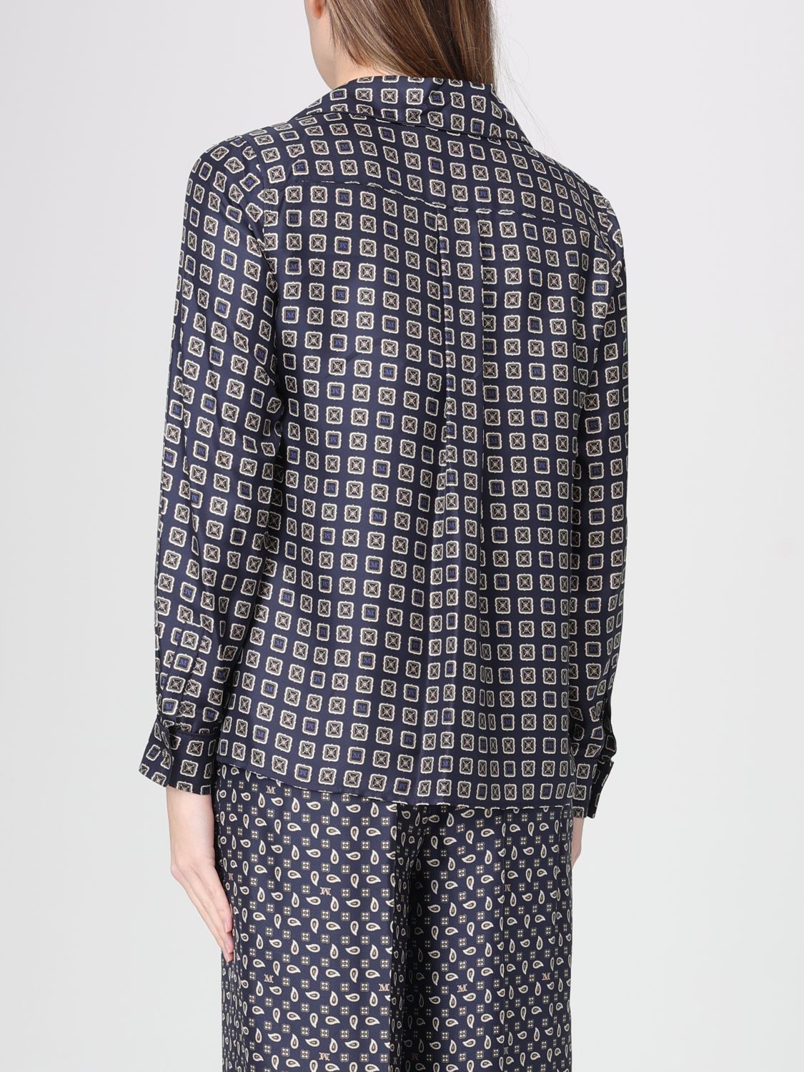 Max Mara Max Mara Shirt Woman Blue Size M / US 6-8 / IT 42-44 - 3 Thumbnail