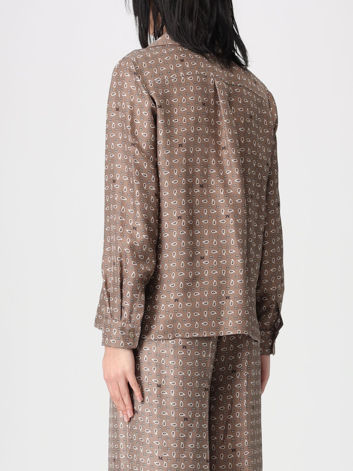 Max Mara Max Mara Shirt Woman Brown Size M / US 6-8 / IT 42-44 - 3 Thumbnail
