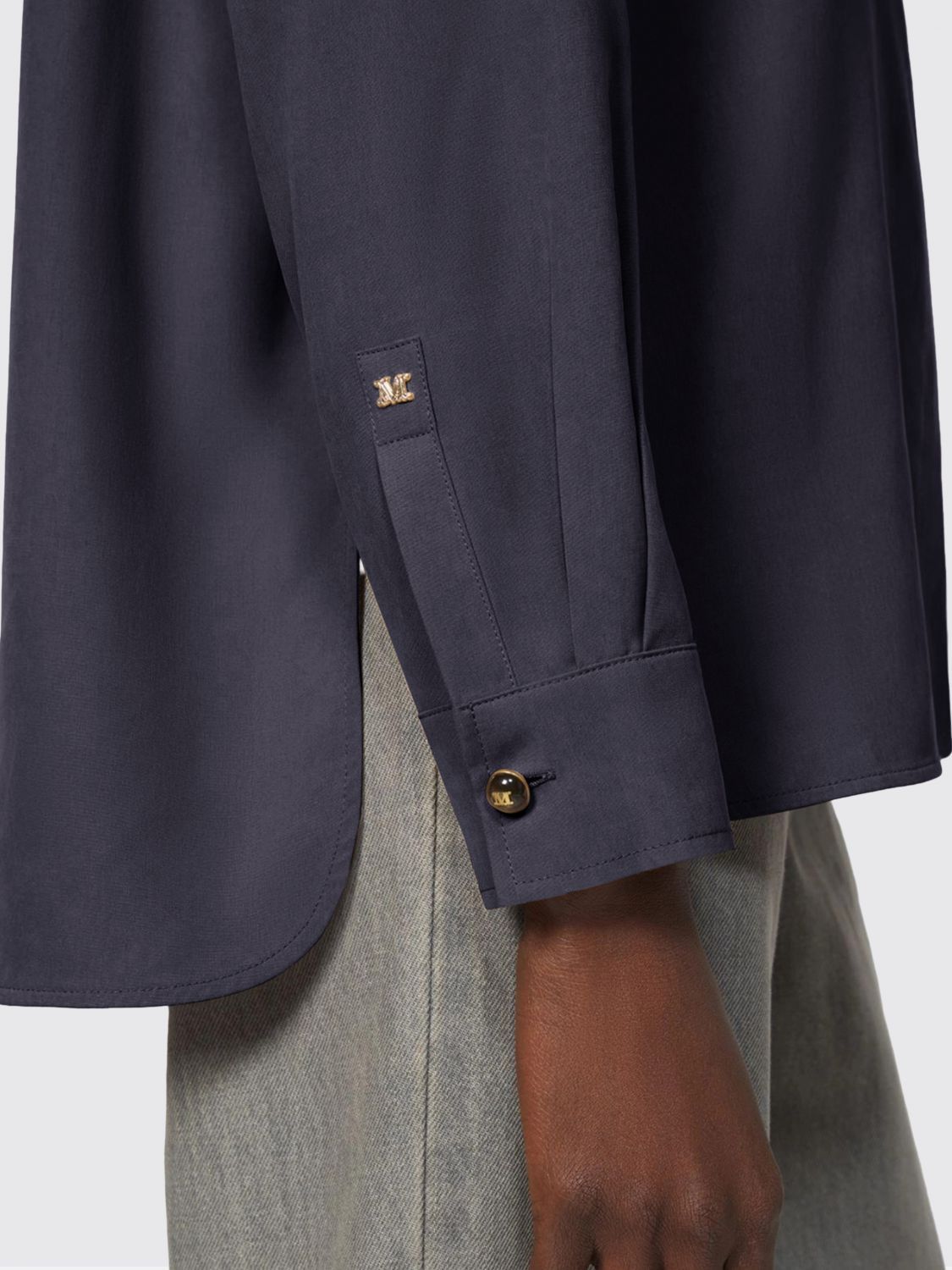 Max Mara Max Mara Shirt Woman Grey Size XS / US 0-2 / IT 36-38 - 3 Thumbnail