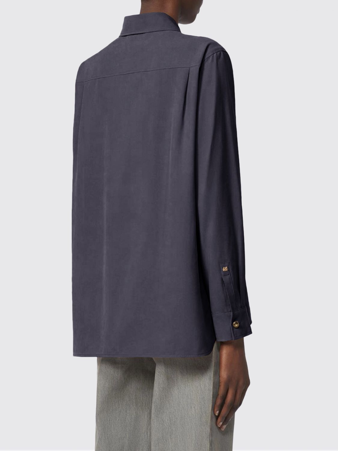 Max Mara Max Mara Shirt Woman Grey Size M / US 6-8 / IT 42-44 - 2 Thumbnail