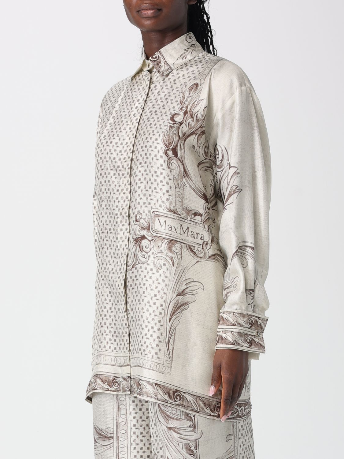 Max Mara Max Mara Shirt Woman Ivory Size S / US 4 / IT 40 - 4 Thumbnail