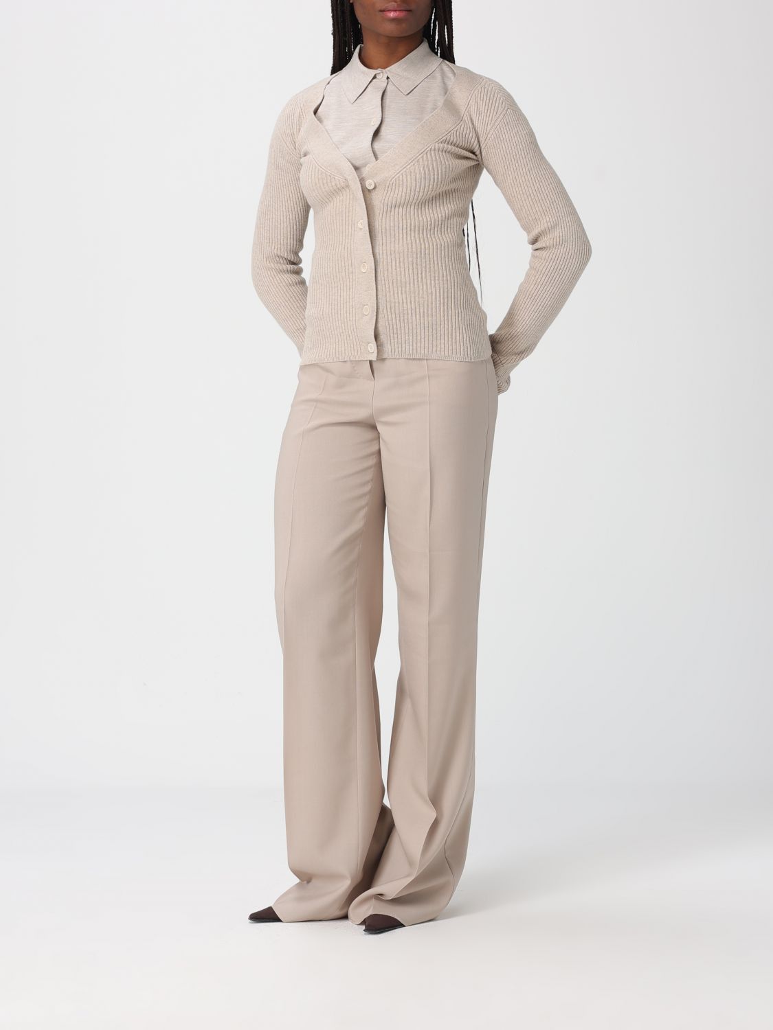 Max Mara Max Mara Sweater Woman Blush Pink Size XS / US 0-2 / IT 36-38 - 2 Thumbnail