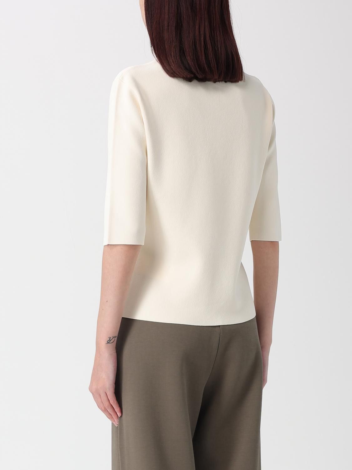 Max Mara Max Mara Sweater Woman Ivory Size S / US 4 / IT 40 - 3 Thumbnail
