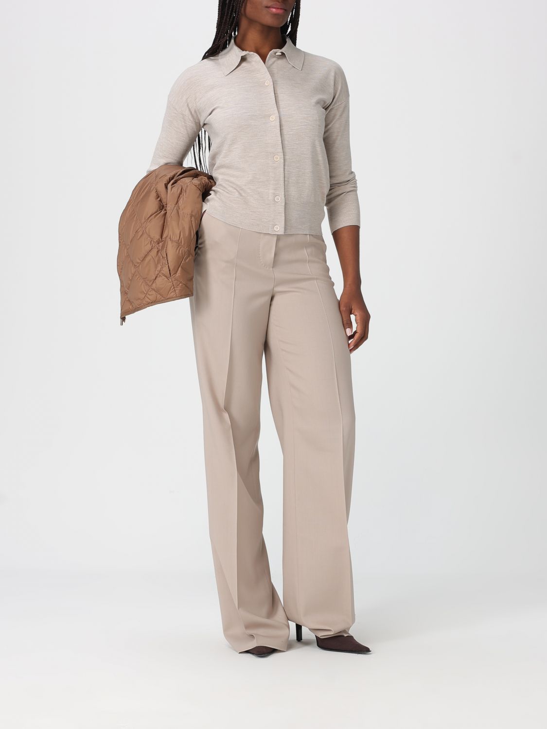 Max Mara Max Mara Sweater Woman Beige Size S / US 4 / IT 40 - 2 Thumbnail