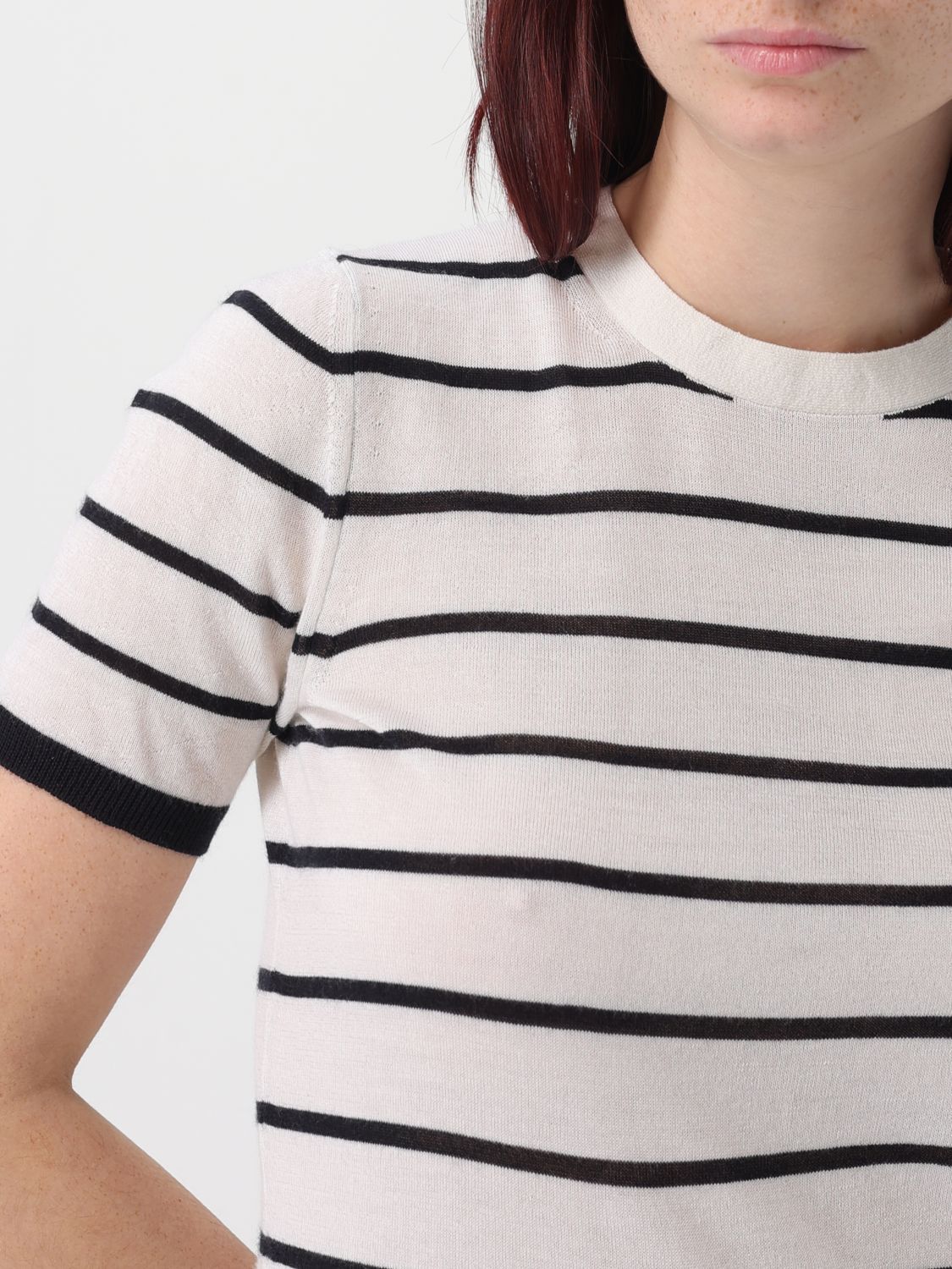 Max Mara Max Mara T-Shirt Woman Ivory Size M / US 6-8 / IT 42-44 - 4 Thumbnail