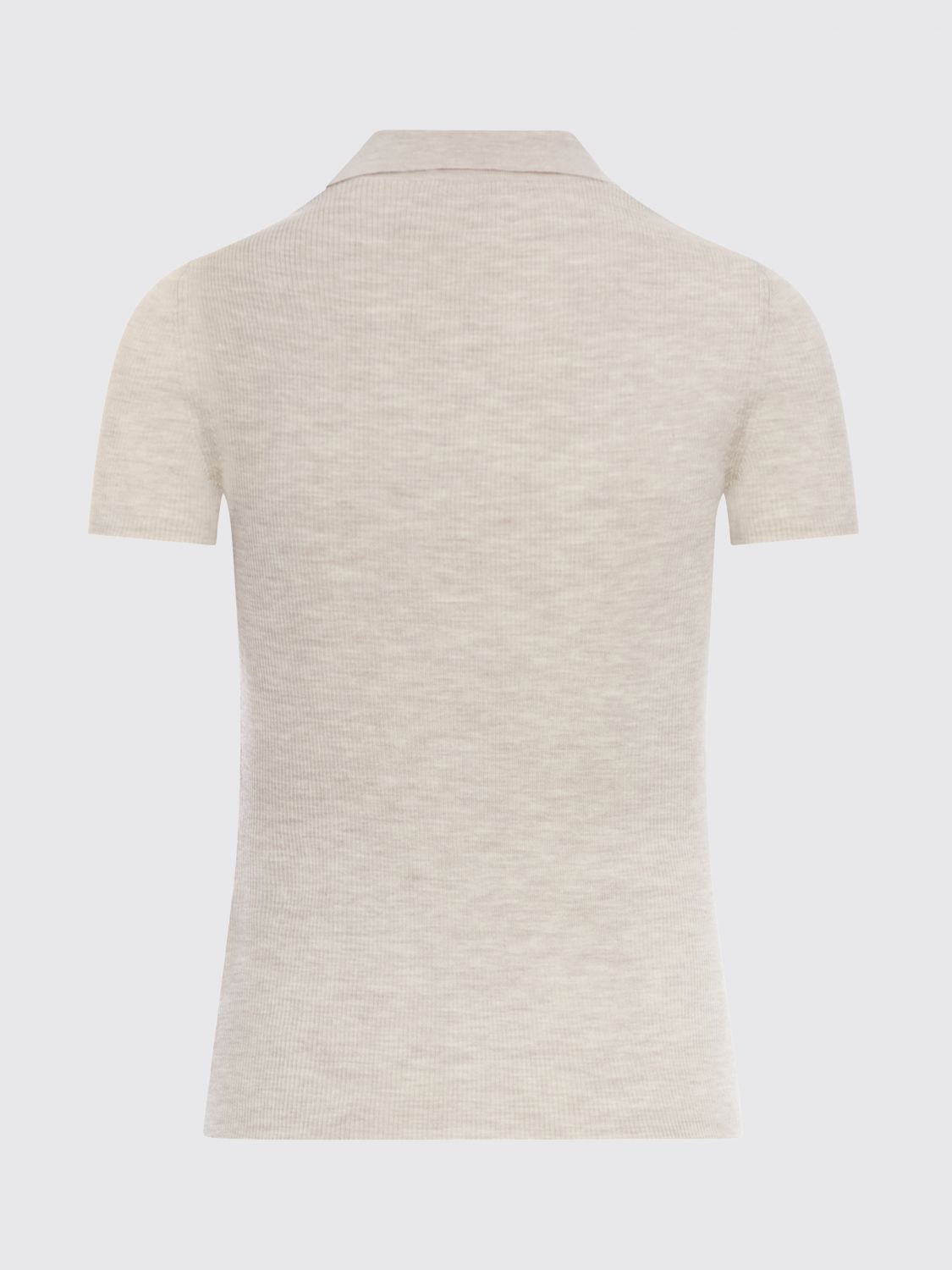 Max Mara Max Mara Polo Shirt Woman Beige Size XL / US 12-14 / IT 48-50 - 3 Thumbnail