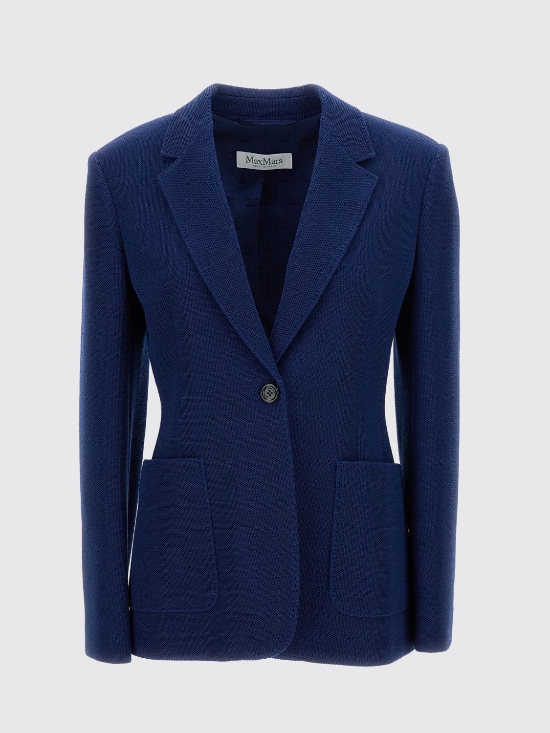 Max Mara Max Mara Jacket Woman Blue 1 Size XS / US 0-2 / IT 36-38 - 2 Thumbnail