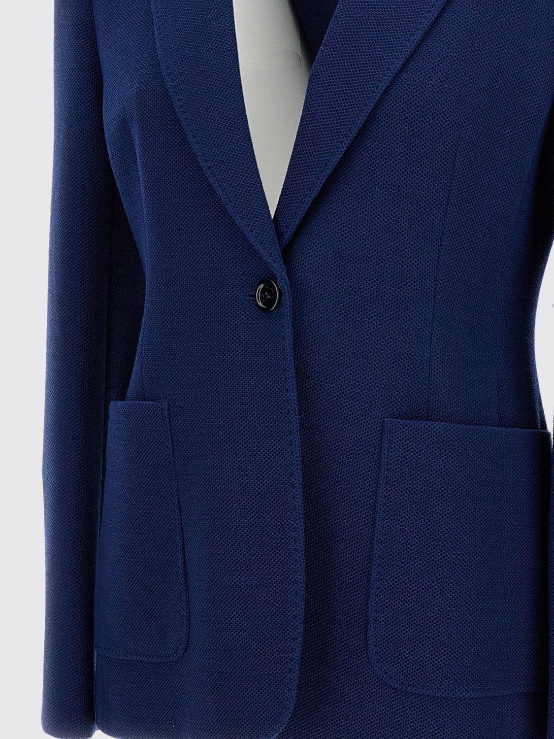Max Mara Max Mara Jacket Woman Blue 1 Size L / US 10 / IT 46 - 4 Thumbnail