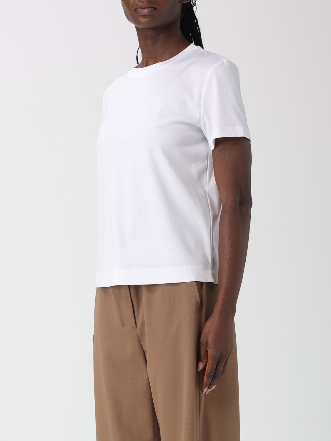 Max Mara Max Mara T-Shirt Woman White Size XL / US 12-14 / IT 48-50 - 3 Thumbnail