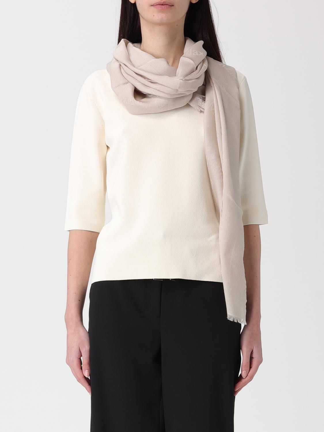 Max Mara Max Mara Scarf Woman Beige Size ONE SIZE - 2 Thumbnail