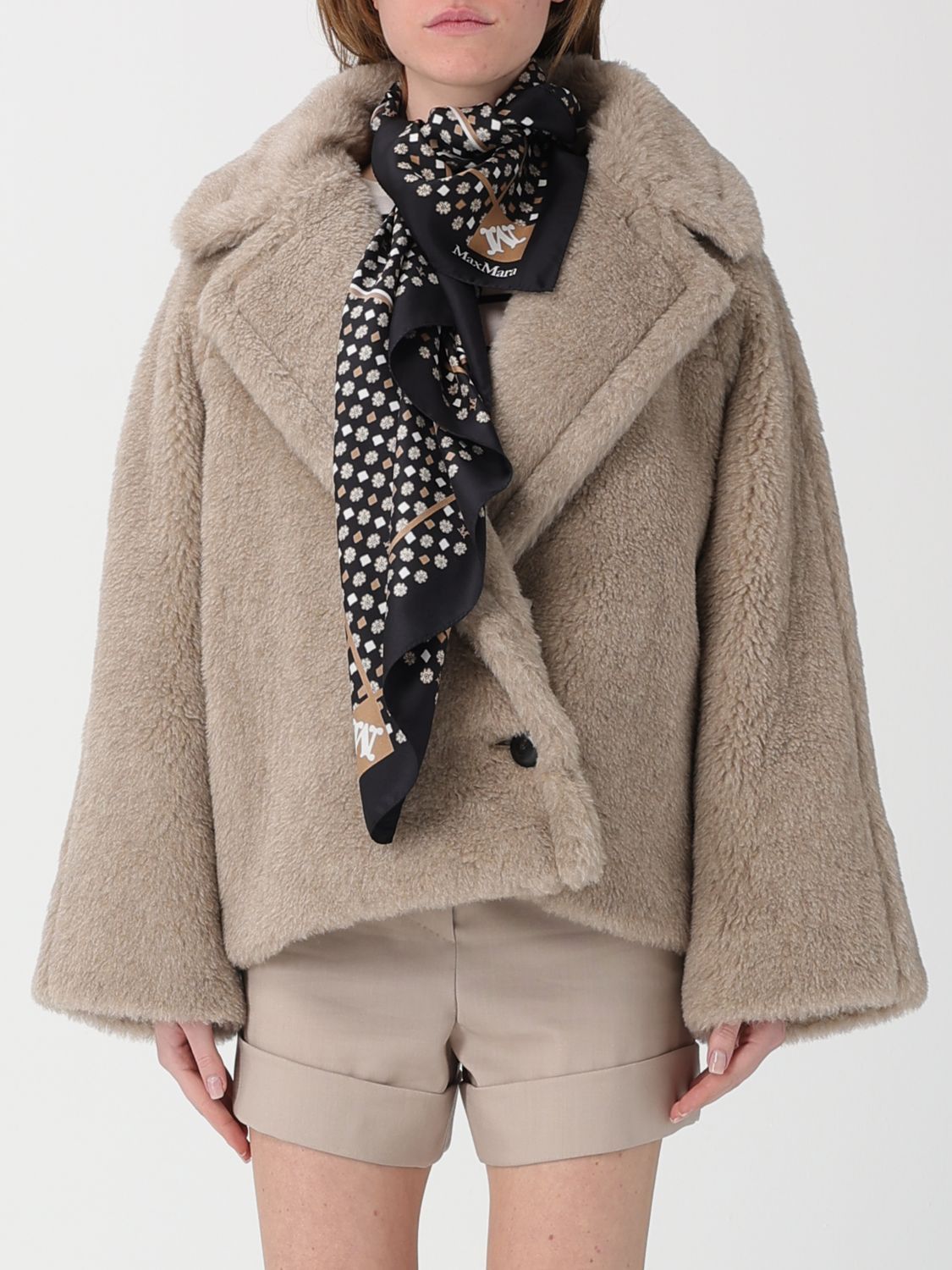Max Mara Max Mara Neck Scarf Woman Black Size ONE SIZE - 2 Thumbnail