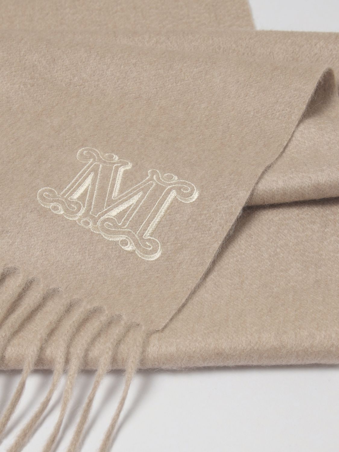 Max Mara Max Mara Scarf Woman Beige Size ONE SIZE - 3 Thumbnail