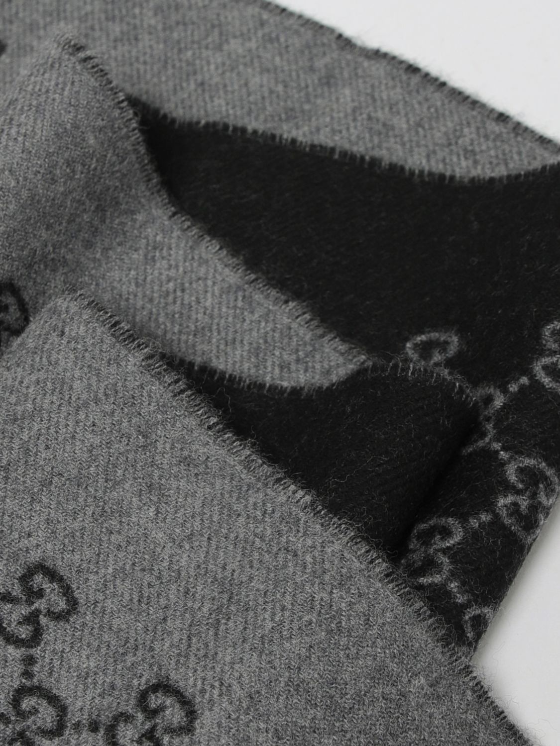Gucci Gucci Scarf Men Charcoal Size ONE SIZE - 3 Thumbnail