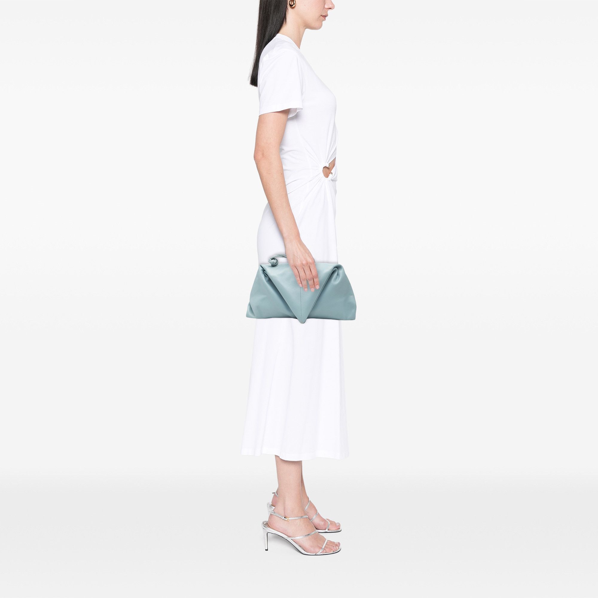 Bottega Veneta Bottega Veneta Leather BV Trine Angular Clutch Size ONE SIZE - 10 Thumbnail