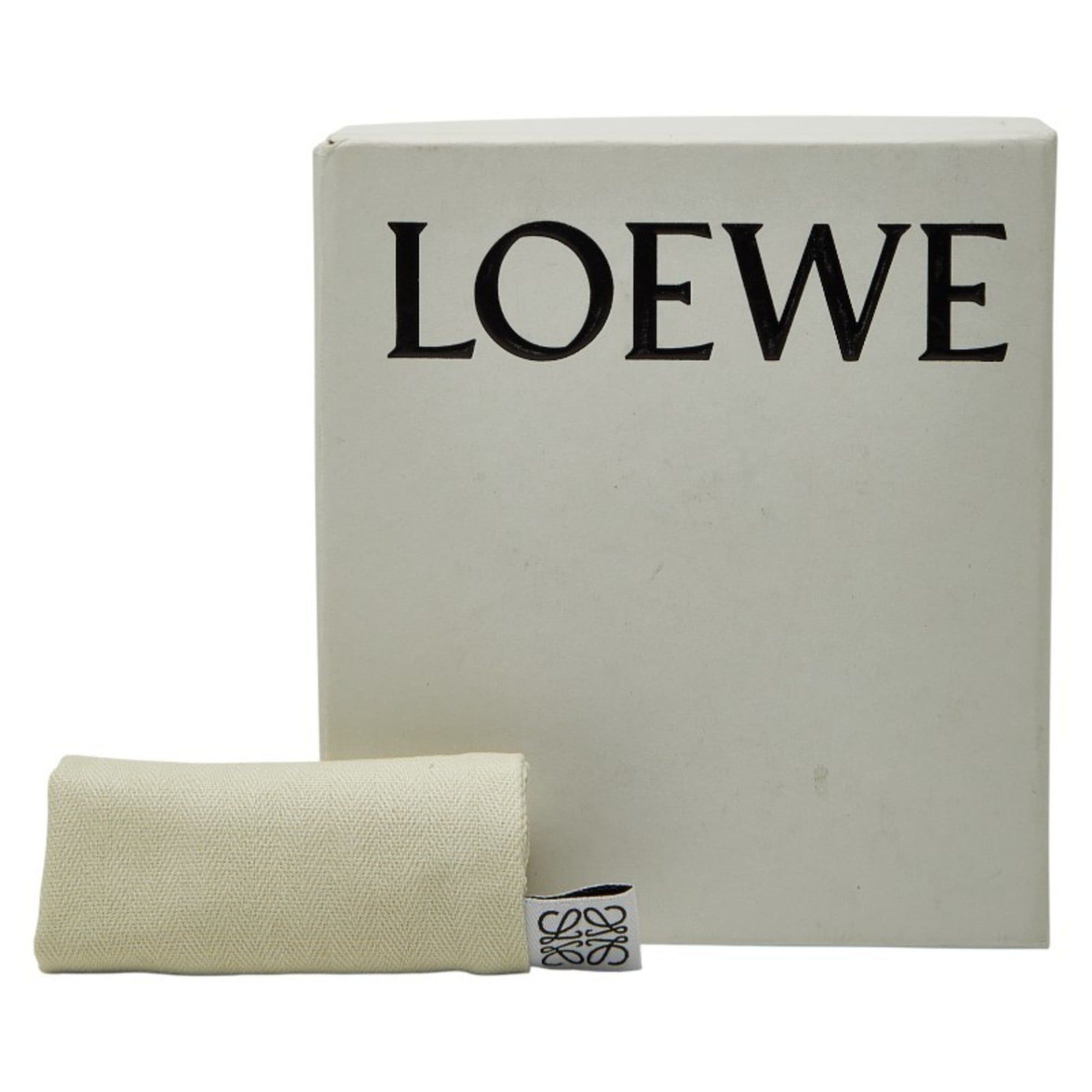 Loewe LOEWE Linen Tri-fold Wallet Blue Leather Women's Size ONE SIZE - 10 Thumbnail