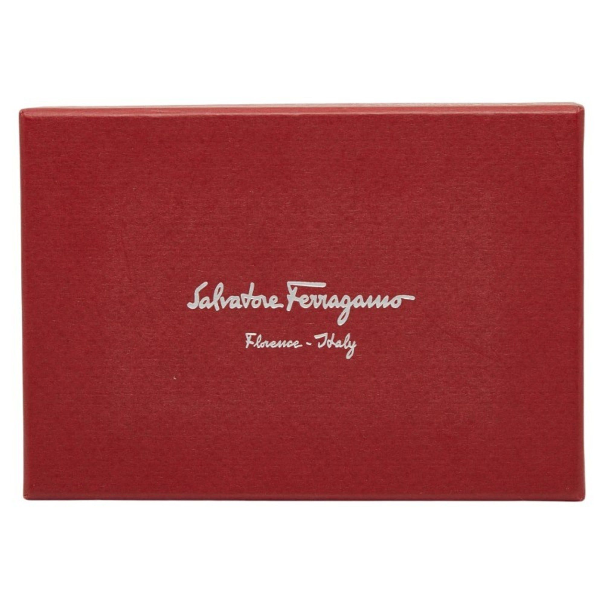 Salvatore Ferragamo Salvatore Ferragamo Gancini Business Card Case/Card Case/Pass Case Red Leather Women's Size ONE SIZE - 10 Thumbnail