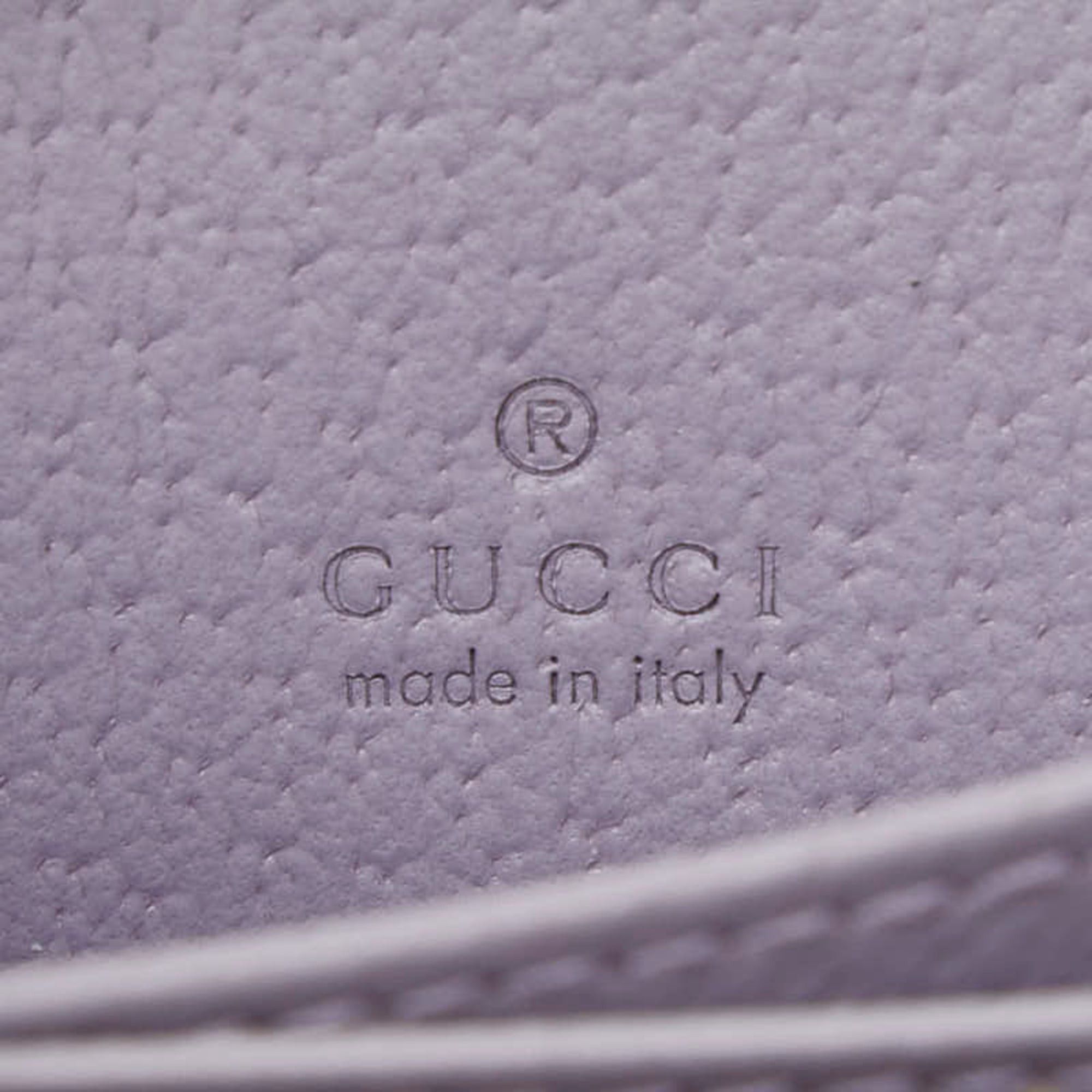 Gucci Gucci Jumbo GG Business Card Case, Wallet, Coin Case 726503, Beige and Purple Canvas Leather, Women's, GUCCI Size ONE SIZE - 7 Thumbnail