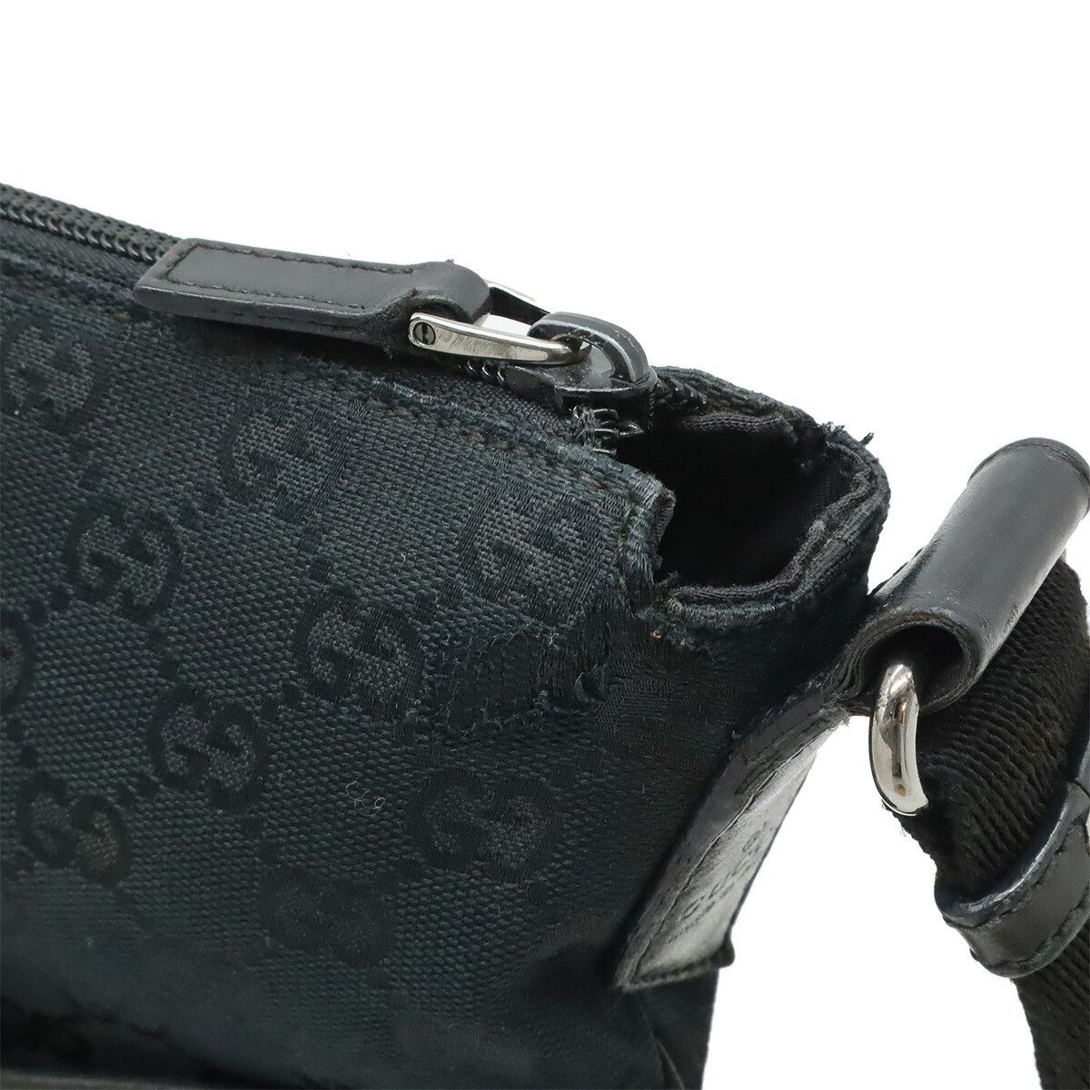 Gucci Gucci Gucci GG Canvas Leather Shoulder Bag Leather Shoulder Bag 145857 DUTY FREE for USA Size ONE SIZE - 6 Thumbnail