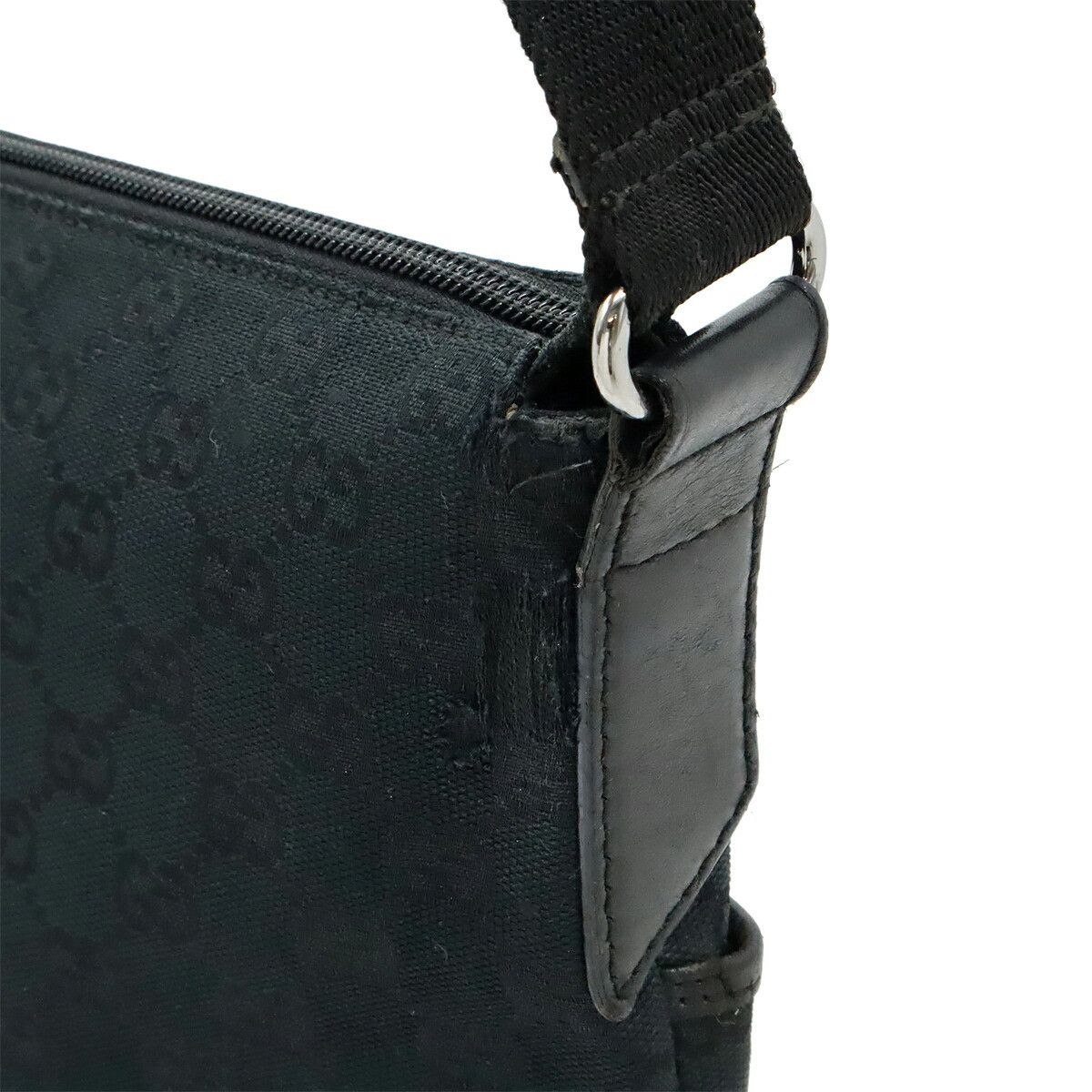 Gucci Gucci Gucci GG Canvas Leather Shoulder Bag Leather Shoulder Bag 145857 DUTY FREE for USA Size ONE SIZE - 4 Thumbnail
