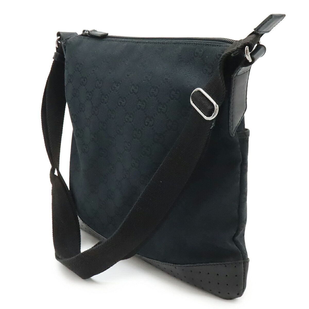 Gucci Gucci Gucci GG Canvas Leather Shoulder Bag Leather Shoulder Bag 145857 DUTY FREE for USA Size ONE SIZE - 2 Thumbnail
