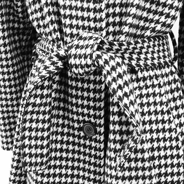 Miu Miu Miu Miu Miu Miu Houndstooth Virgin Wool Coat Textile Outerwear DUTY FREE for USA Size ONE SIZE - 13 Thumbnail