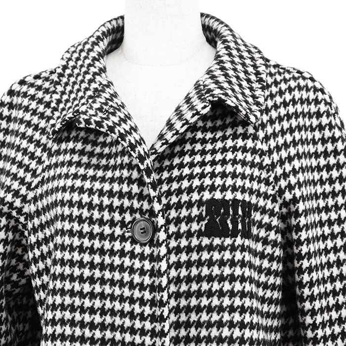 Miu Miu Miu Miu Miu Miu Houndstooth Virgin Wool Coat Textile Outerwear DUTY FREE for USA Size ONE SIZE - 2 Thumbnail