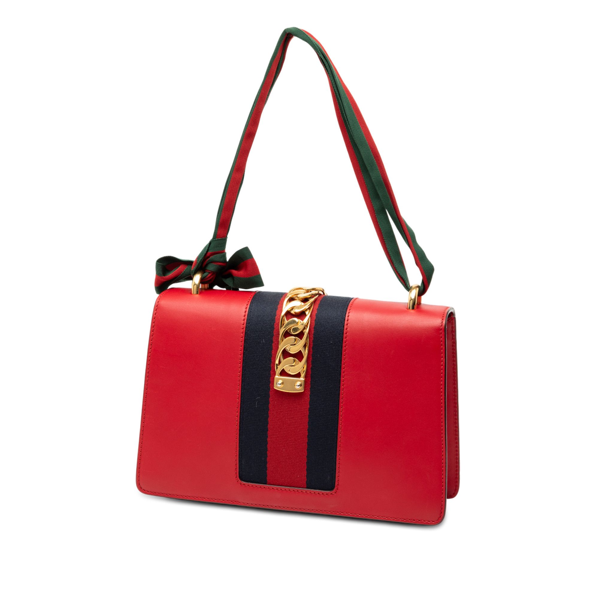 Gucci Gucci Small Leather Sylvie Web Satchel Size ONE SIZE - 2 Thumbnail