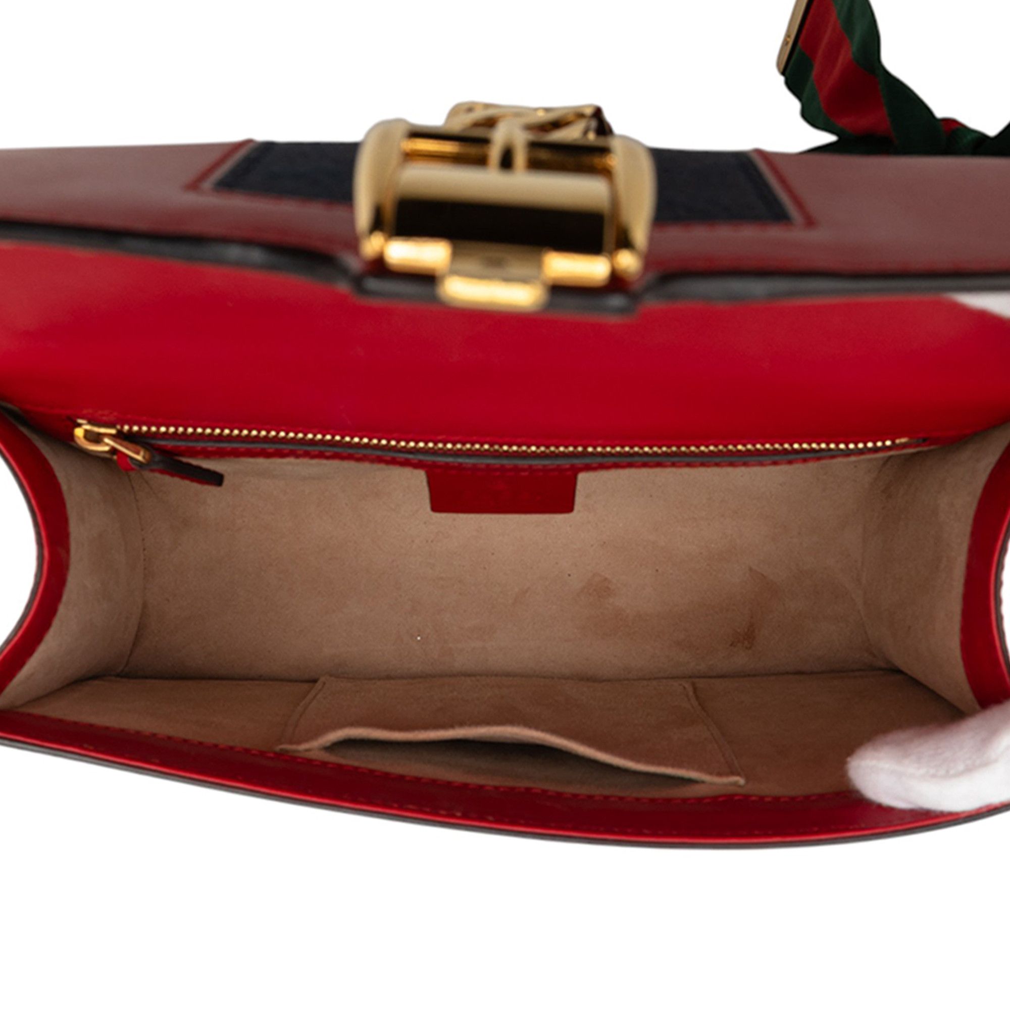 Gucci Gucci Small Leather Sylvie Web Satchel Size ONE SIZE - 4 Thumbnail