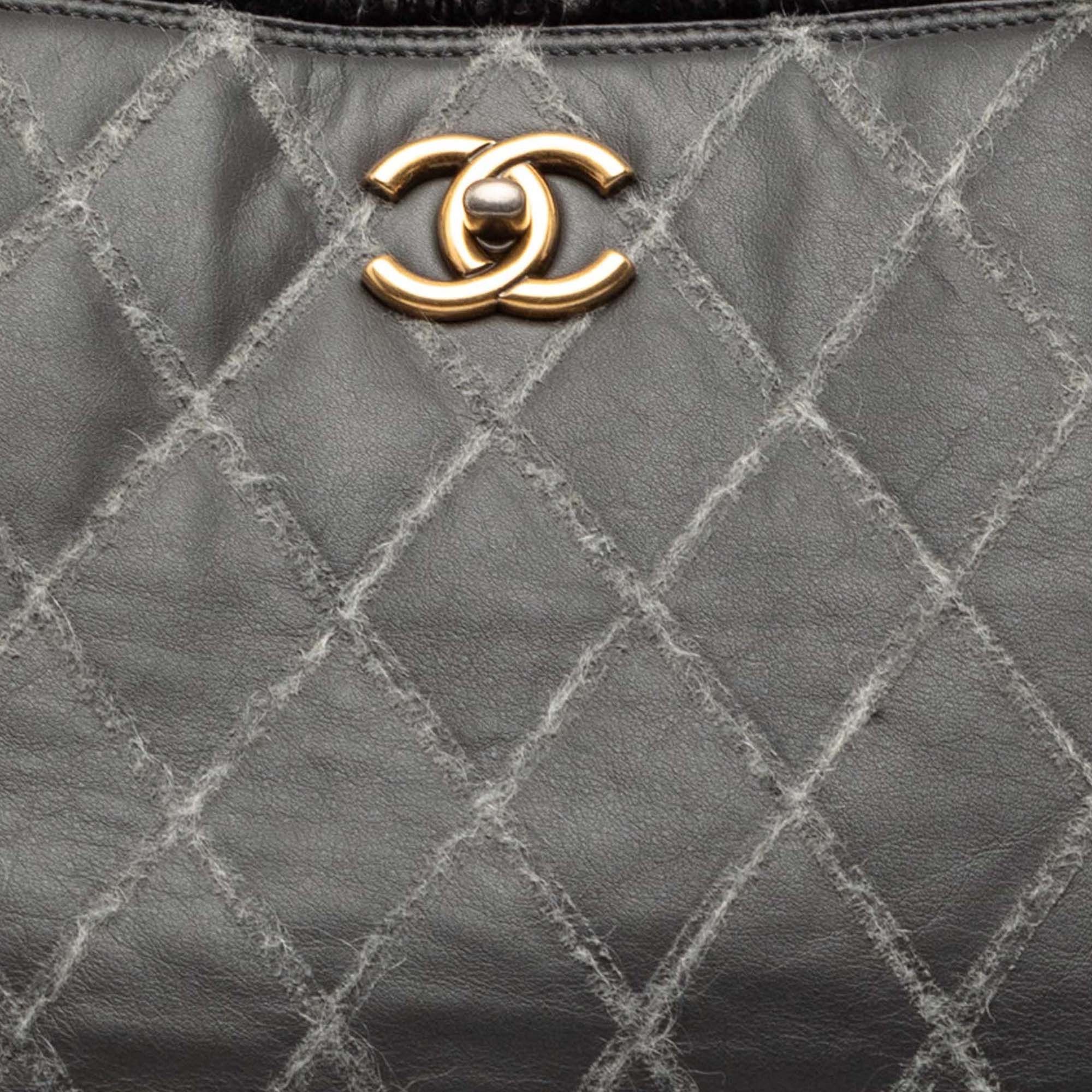 Chanel Chanel CC Quilted Calfskin Tweedy Shopping Tote Size ONE SIZE - 7 Thumbnail